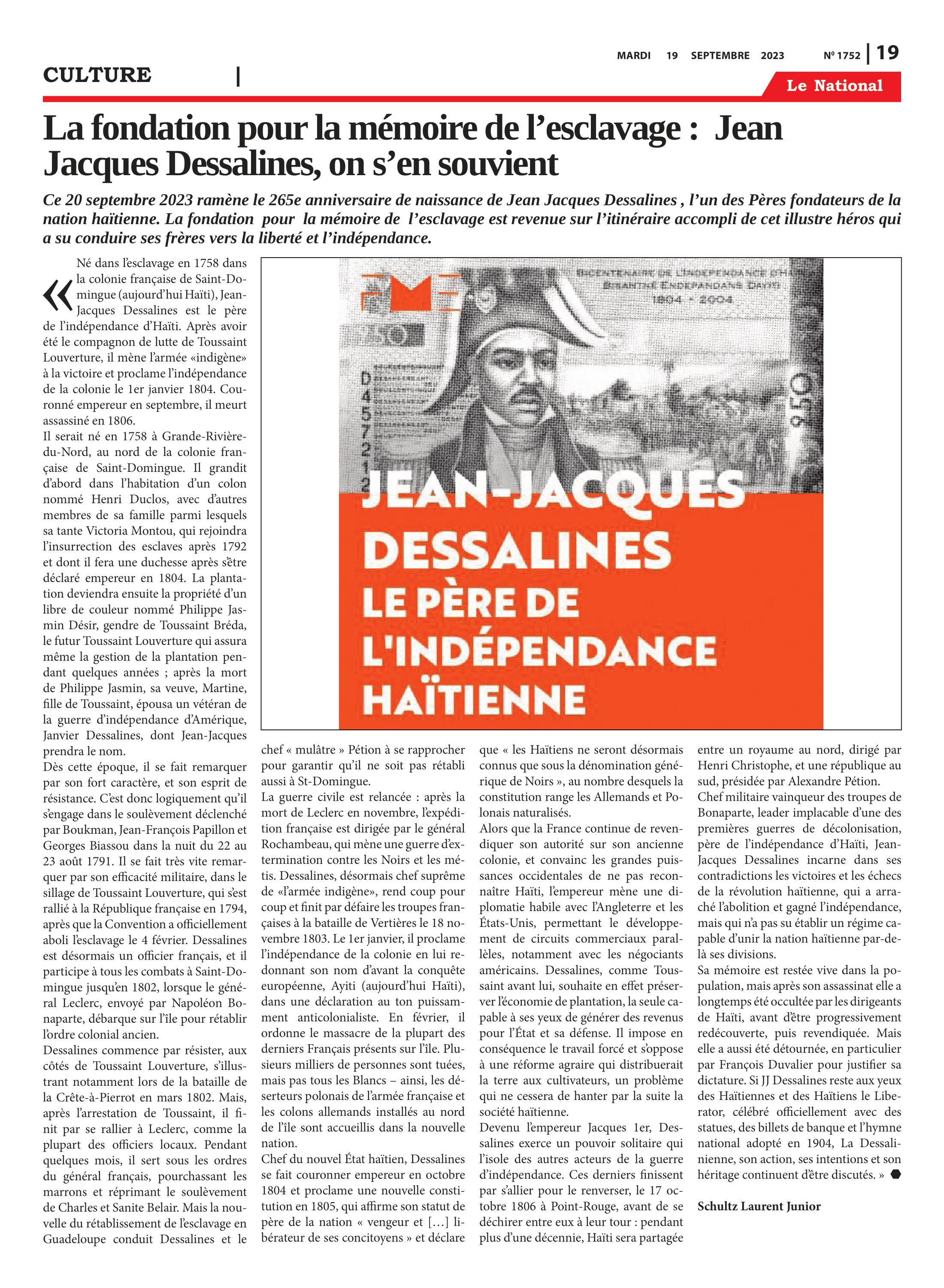 Page 19 de l'édition 1753
