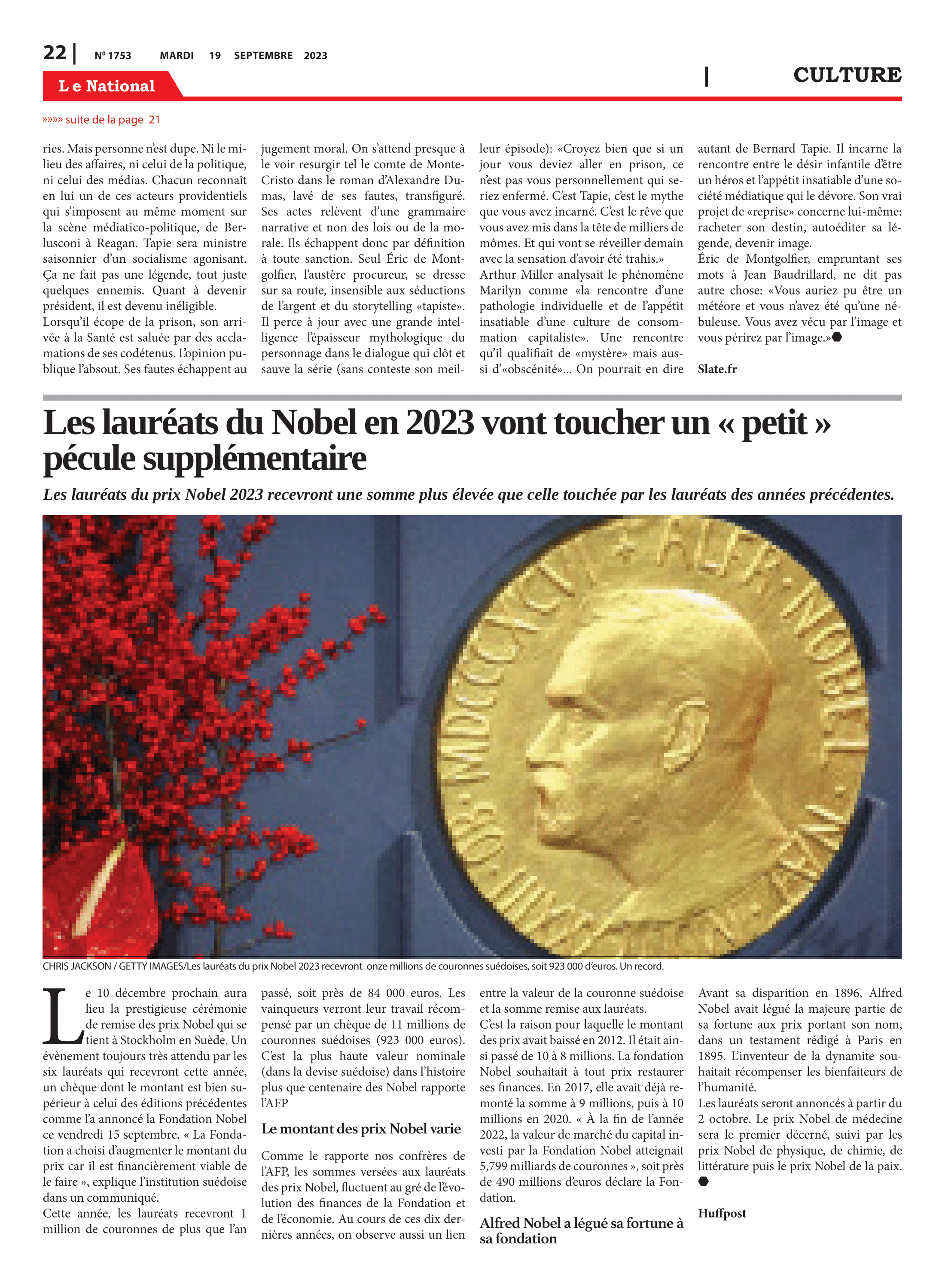 Page 22 de l'édition 1753