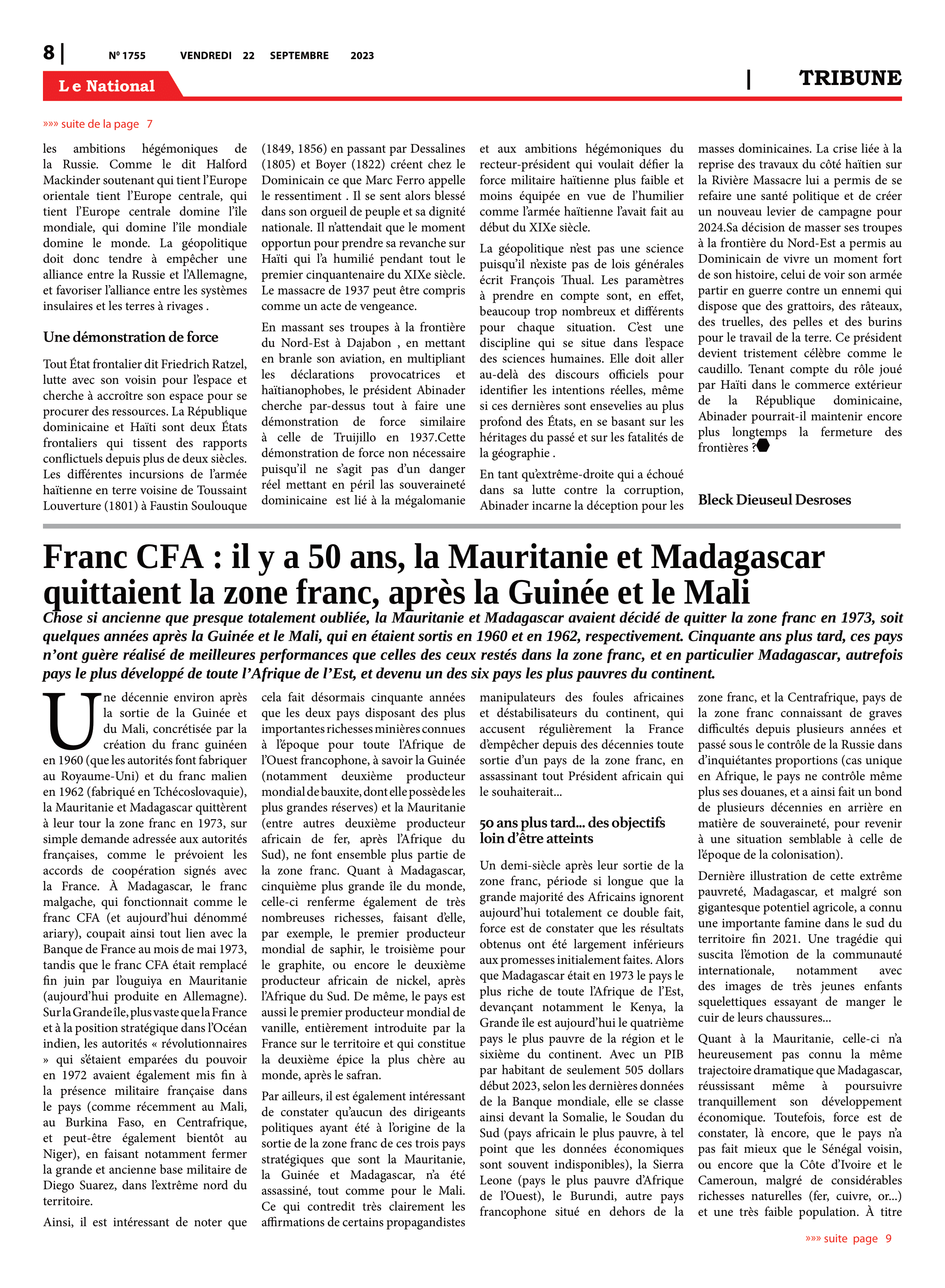 Page 8 de l'édition 1755