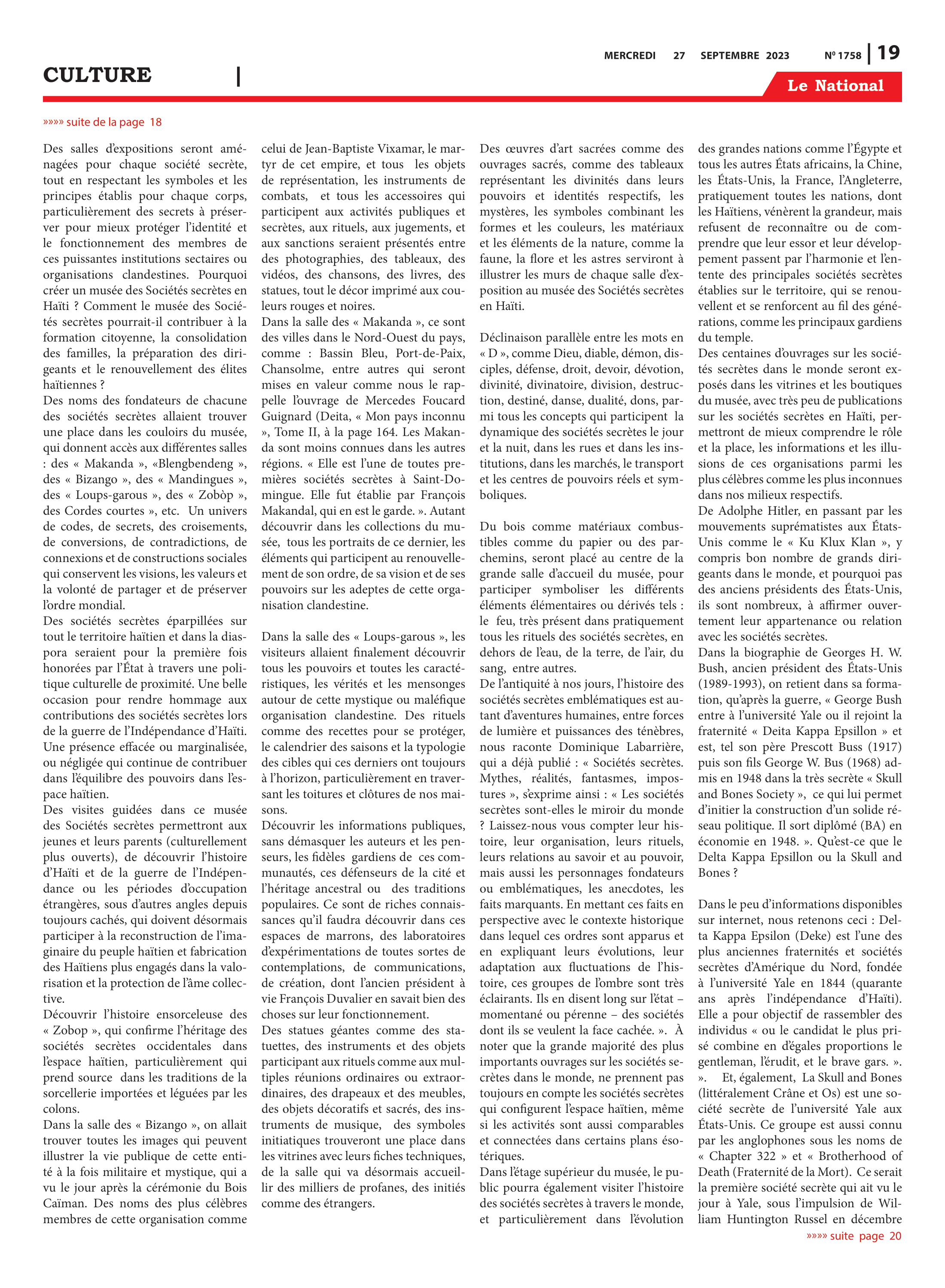 Page 19 de l'édition 1758