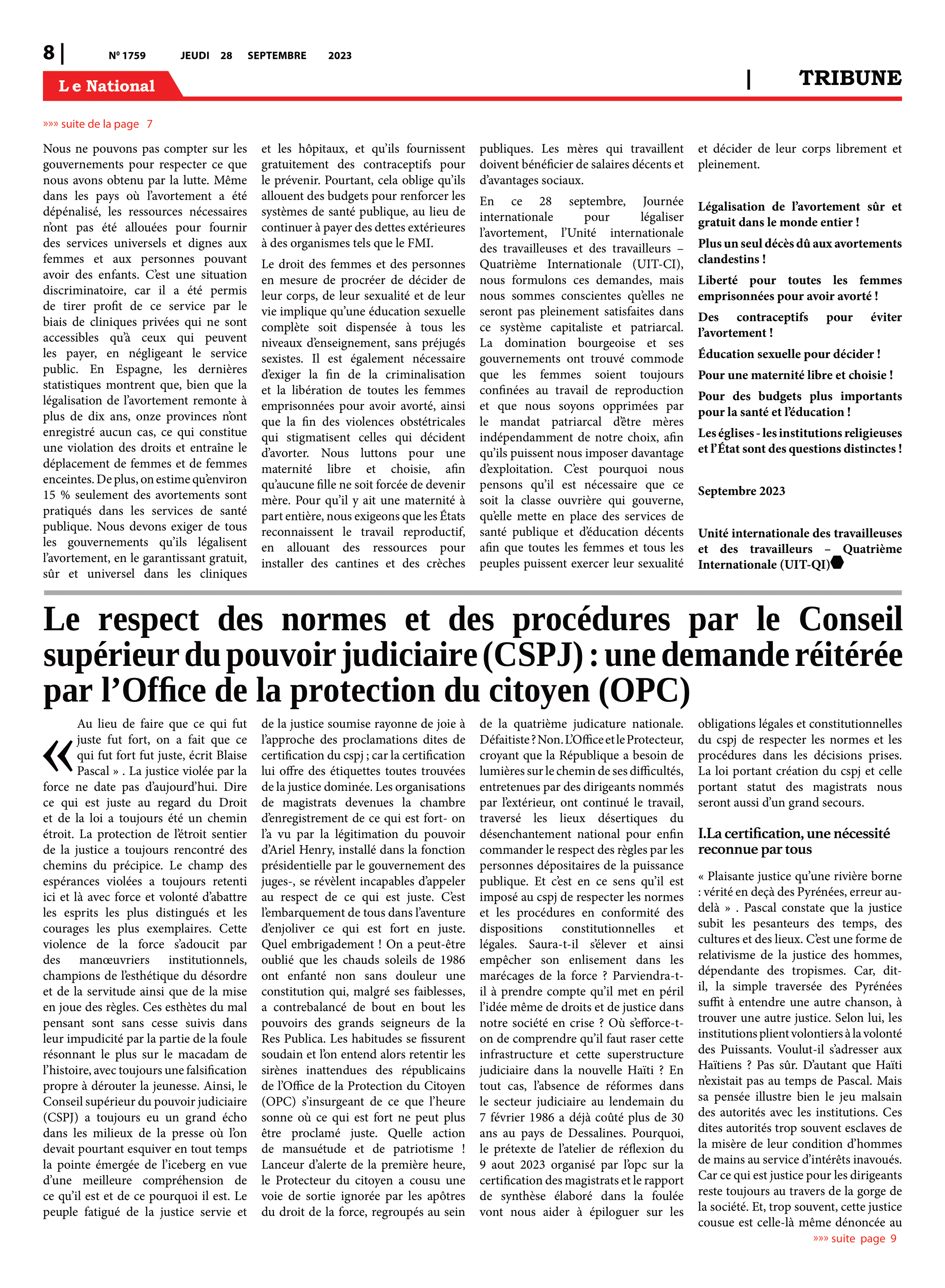 Page 8 de l'édition 1759