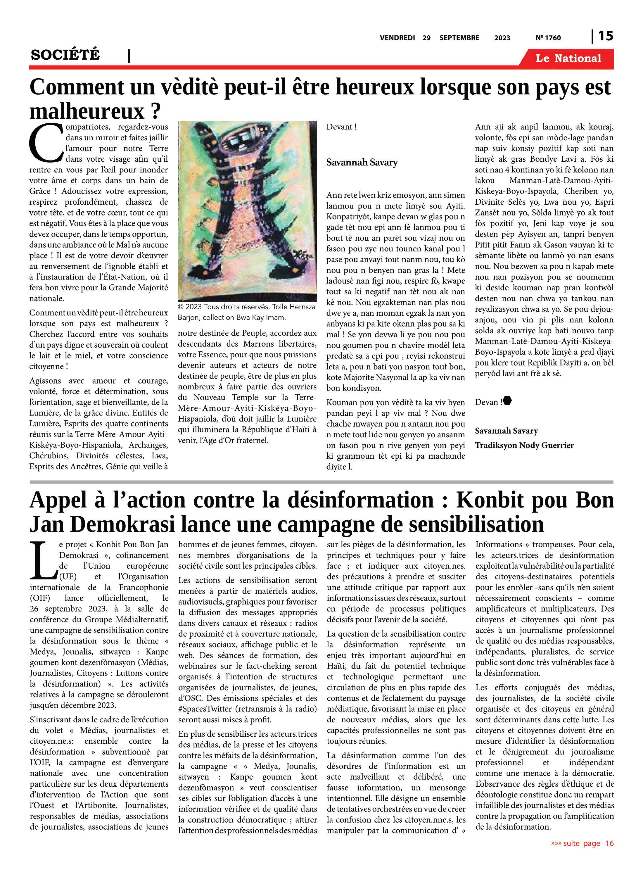 Page 15 de l'édition 1760