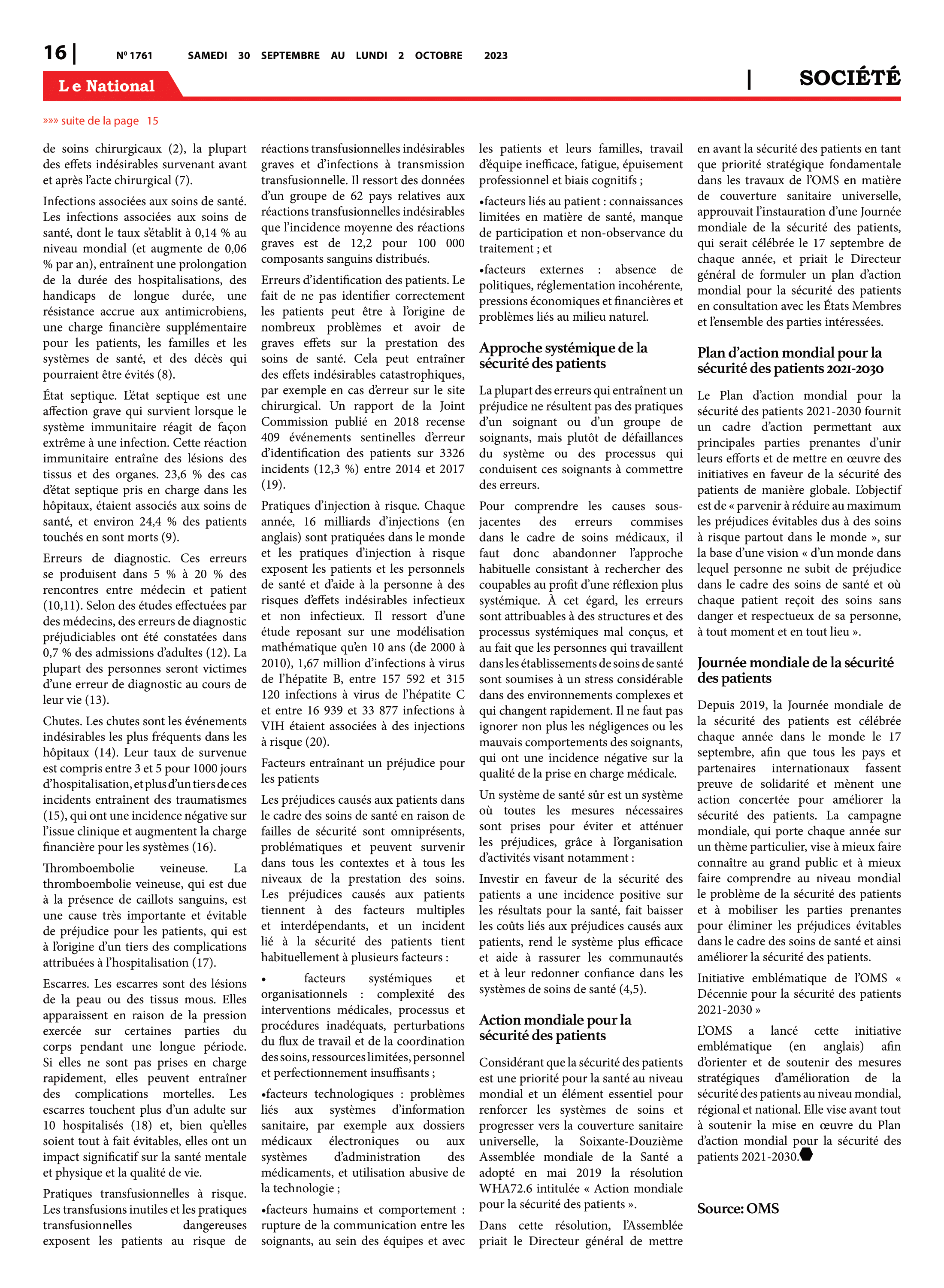 Page 16 de l'édition 1761