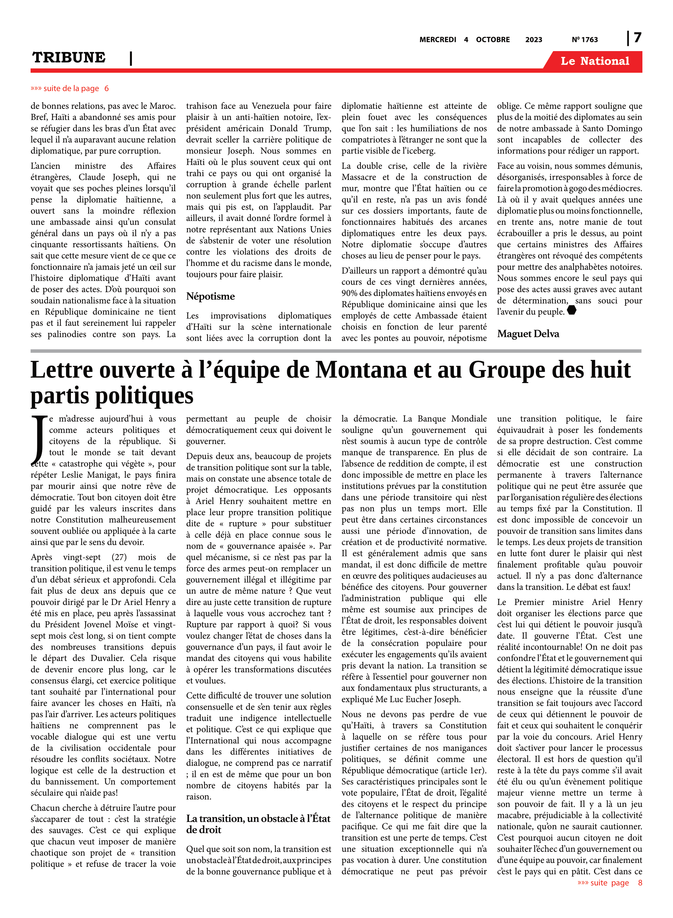 Page 7 de l'édition 1763