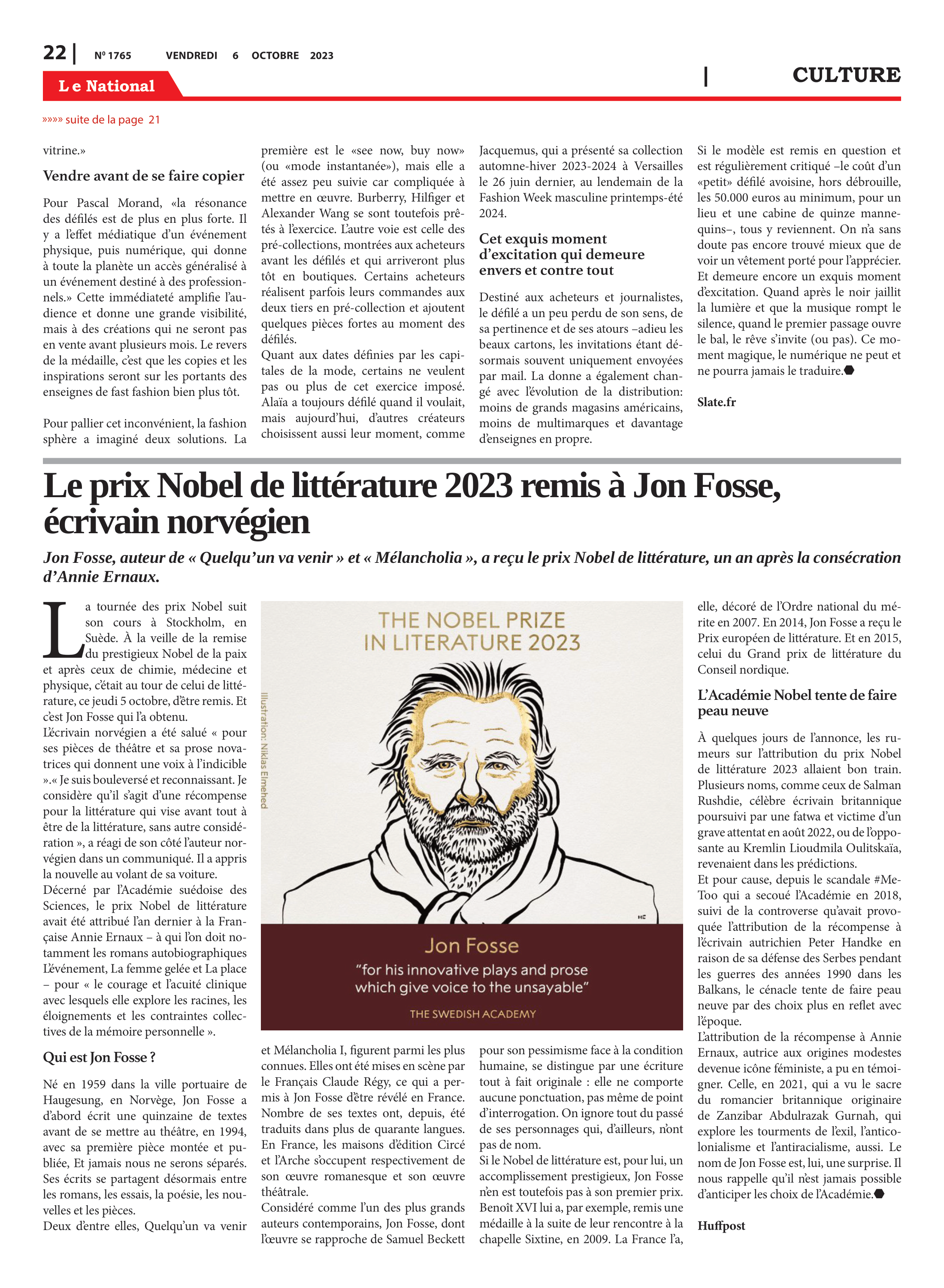 Page 22 de l'édition 1765