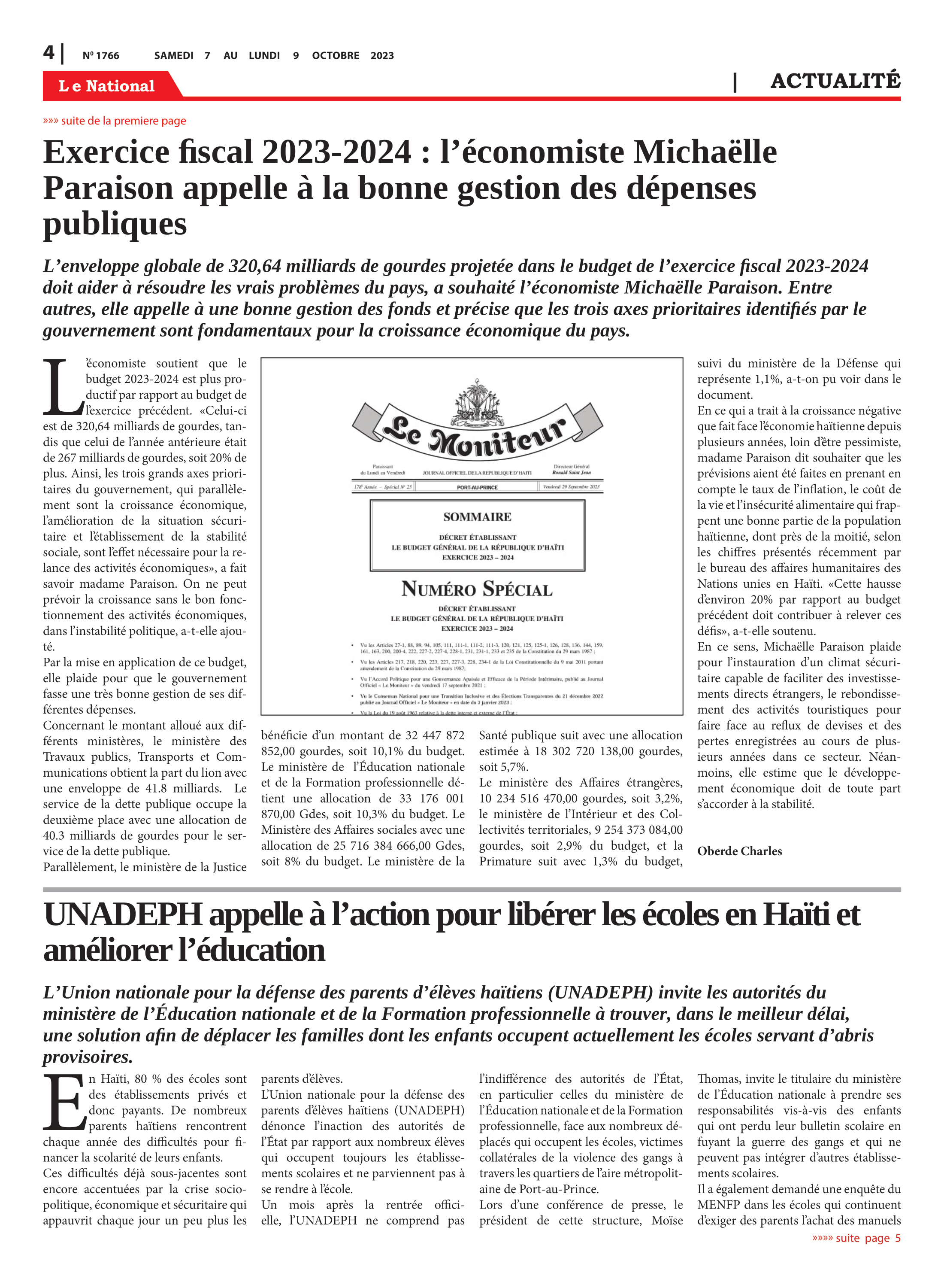 Page 4 de l'édition 1766