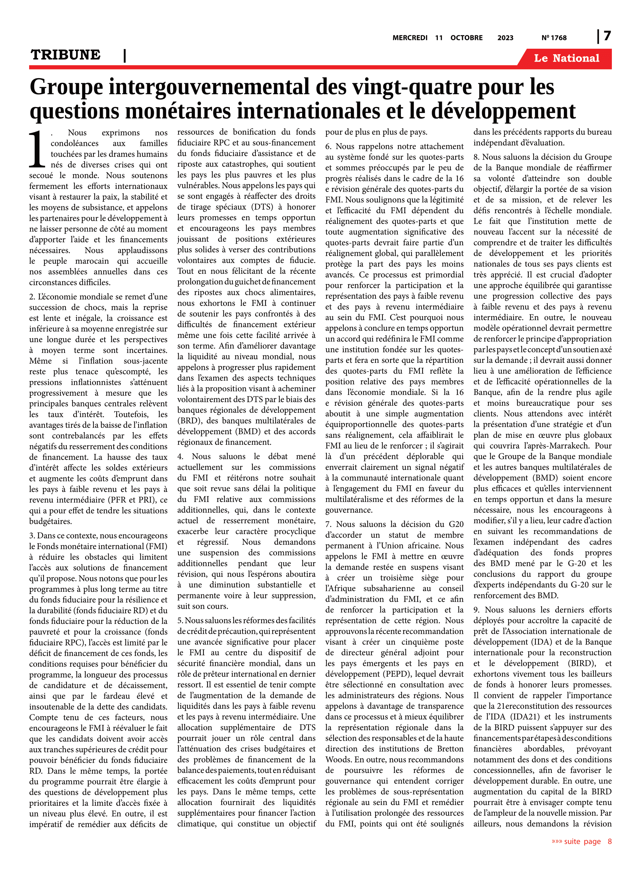 Page 7 de l'édition 1768