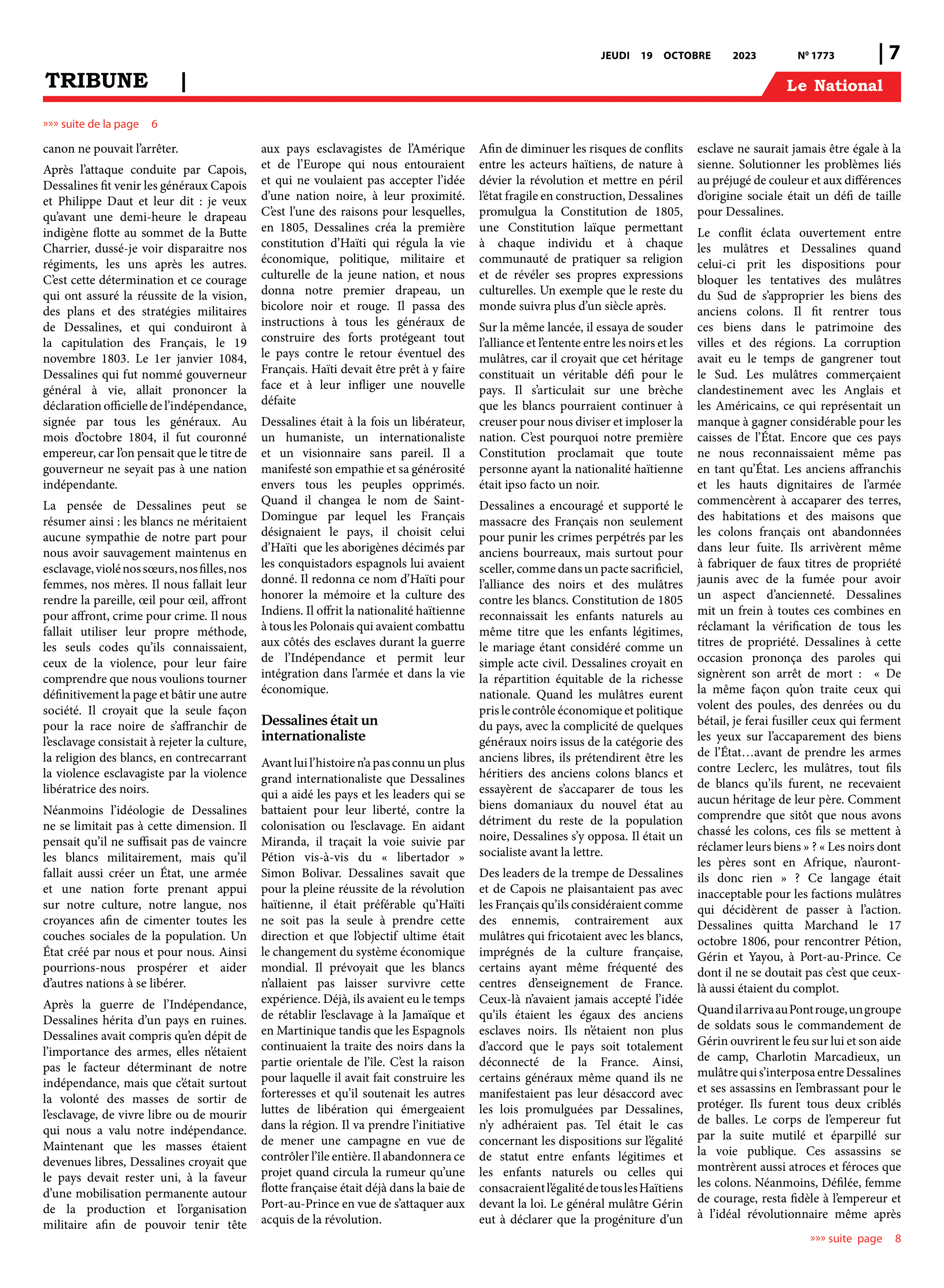 Page 7 de l'édition 1773