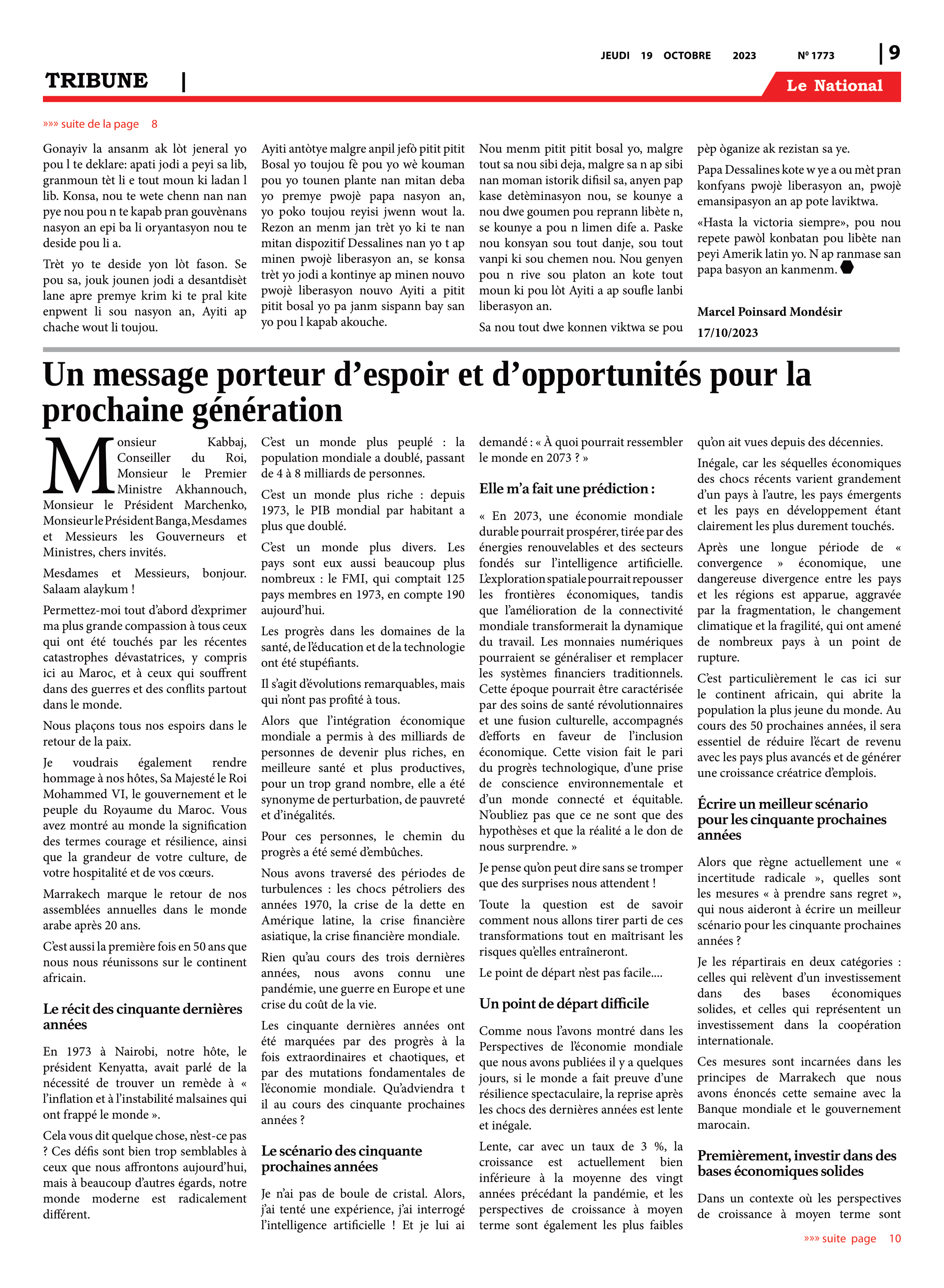Page 9 de l'édition 1773