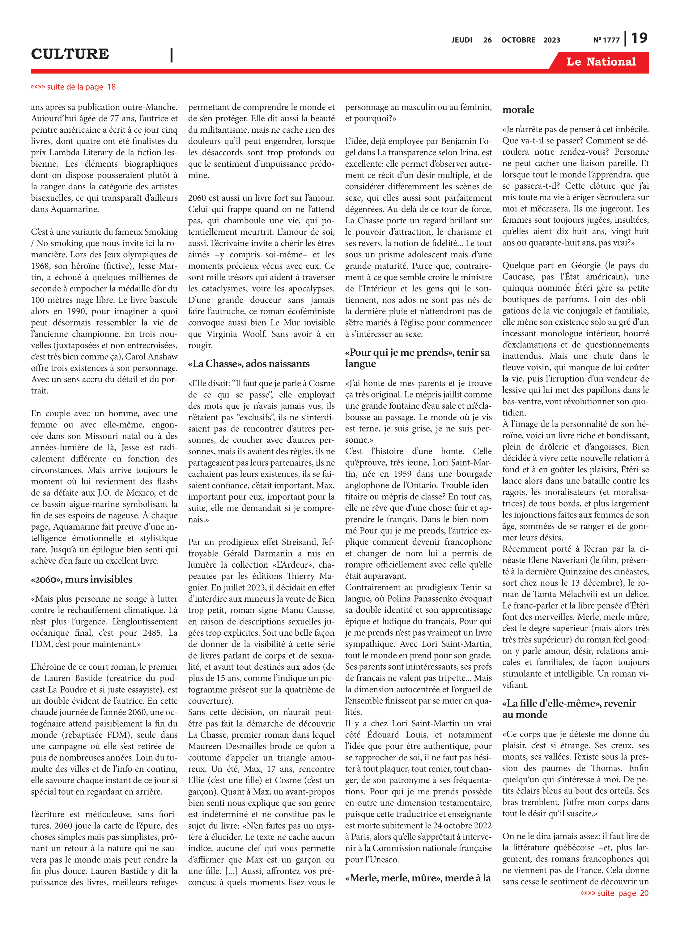 Page 19 de l'édition 1777