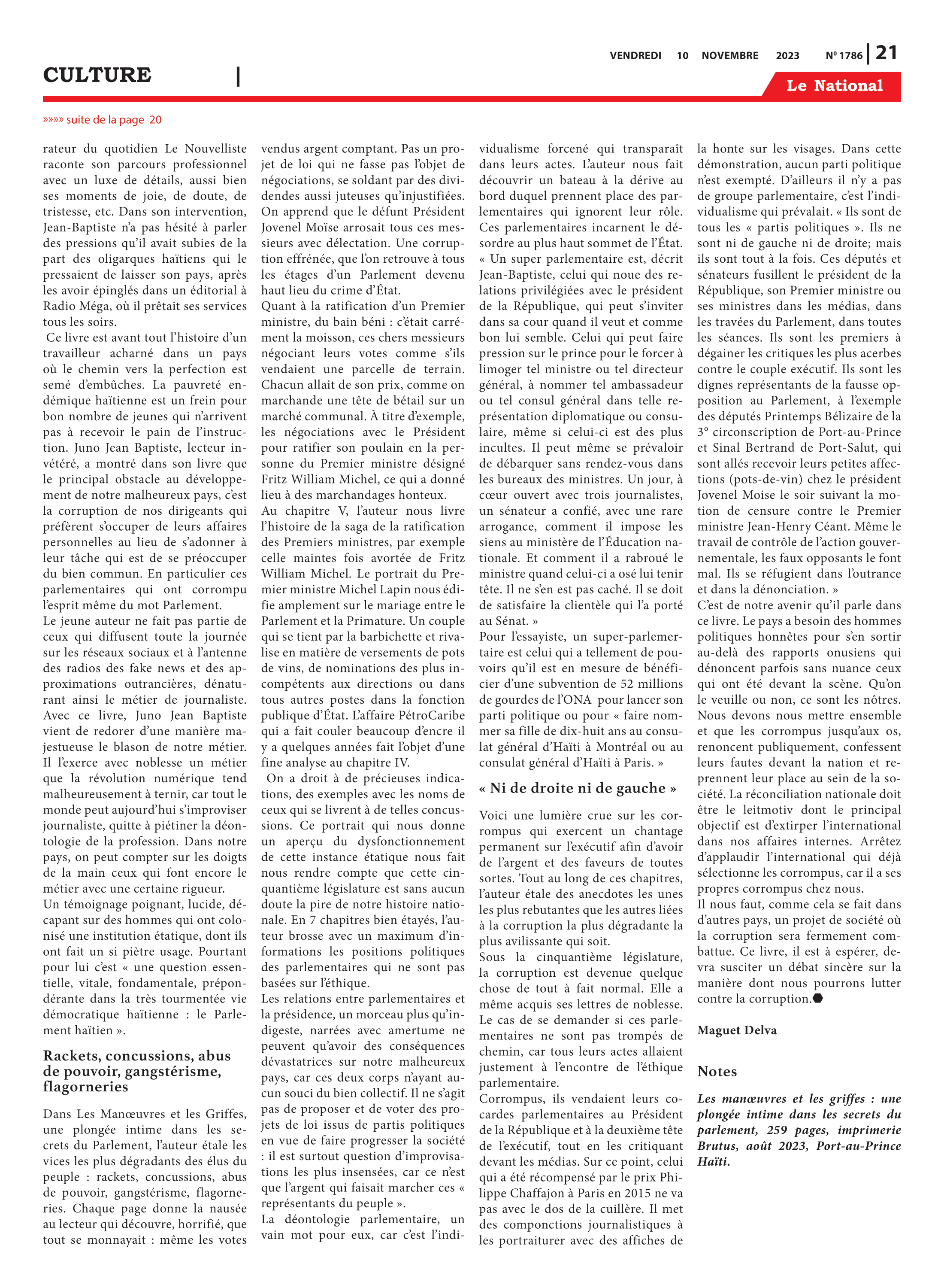 Page 21 de l'édition 1786