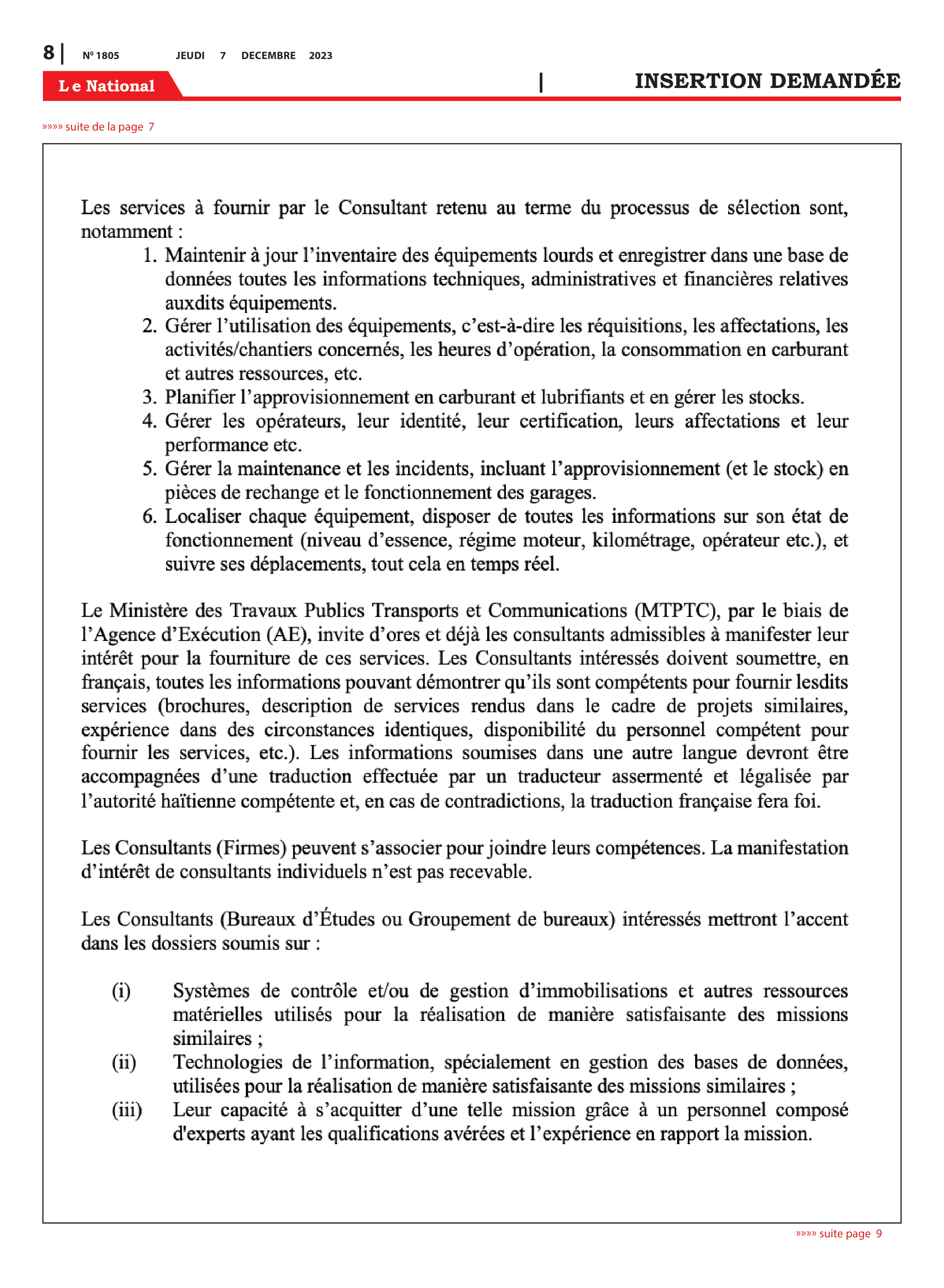 Page 8 de l'édition 1805