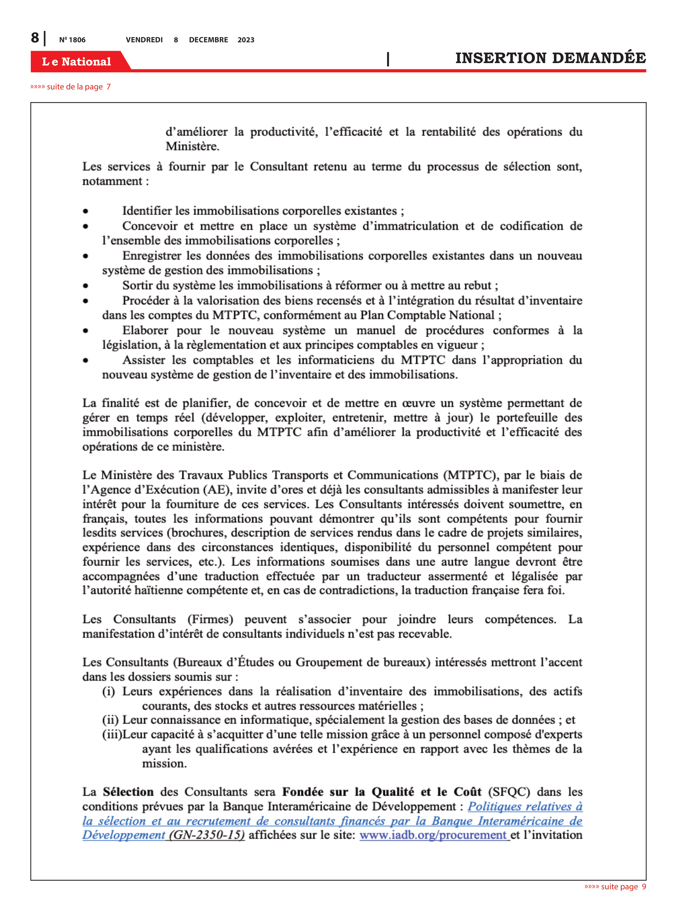 Page 8 de l'édition 1806