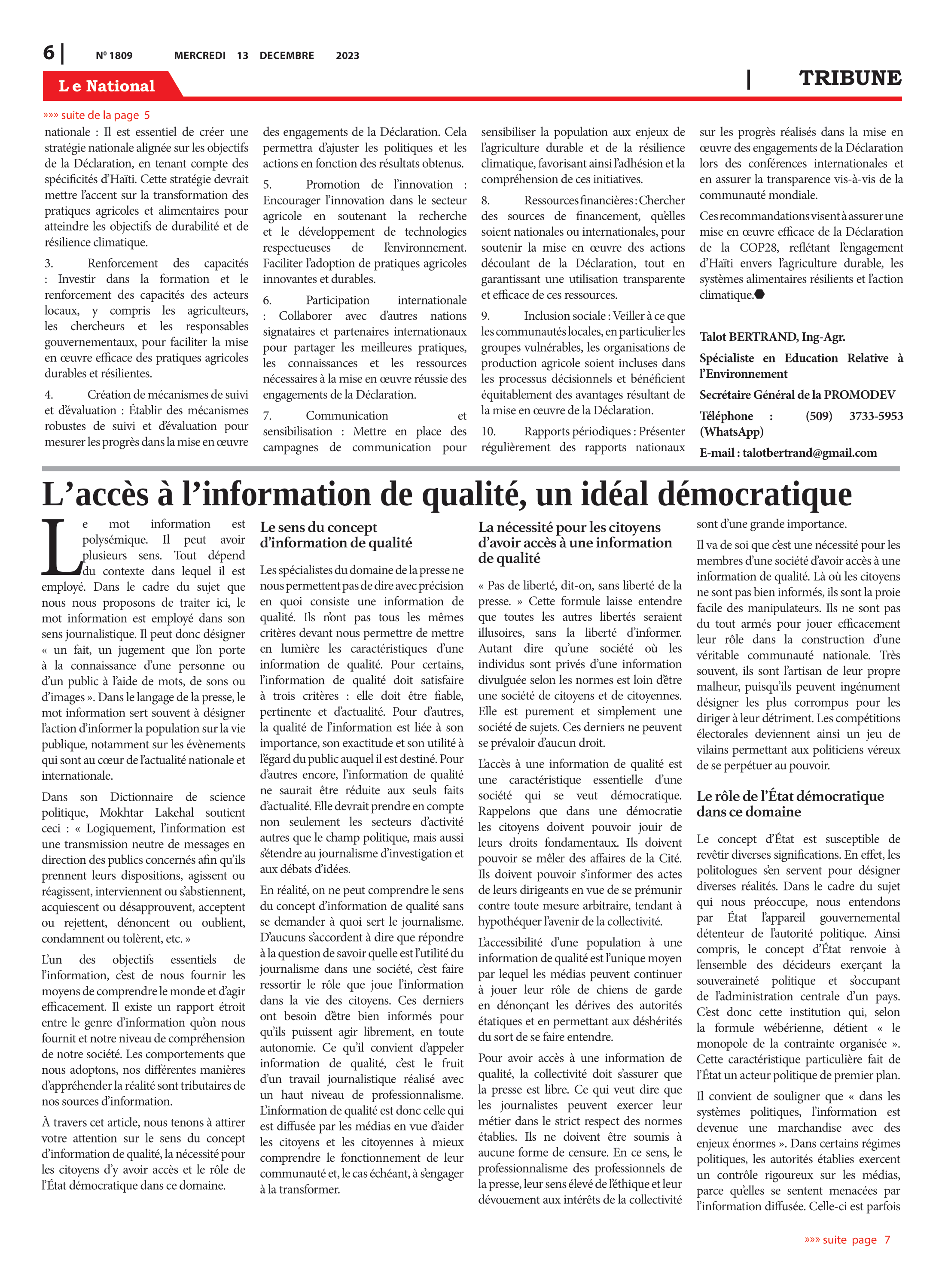 Page 6 de l'édition 1809