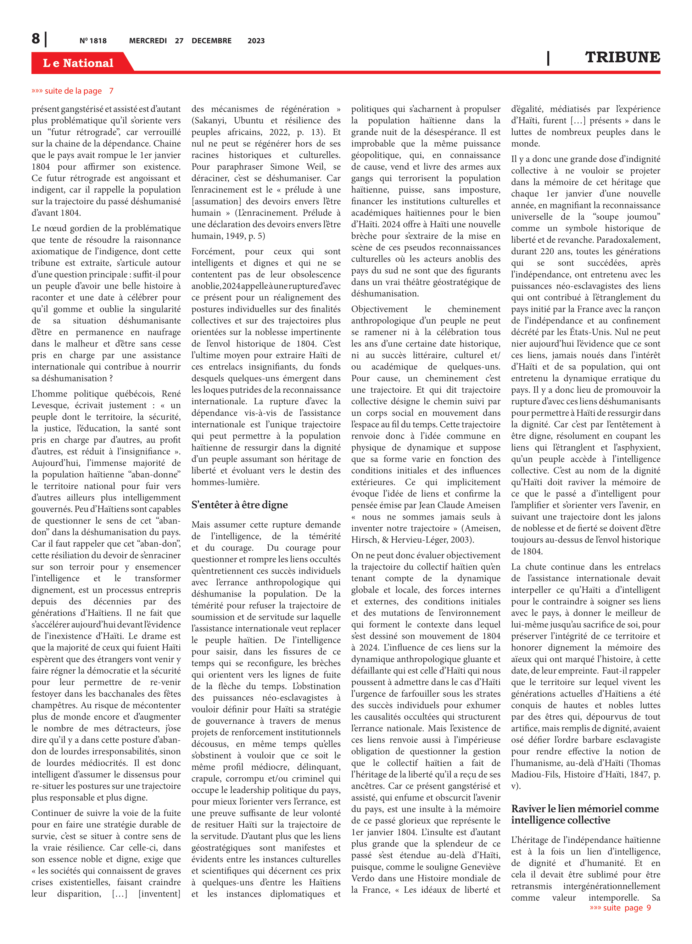 Page 8 de l'édition 1818