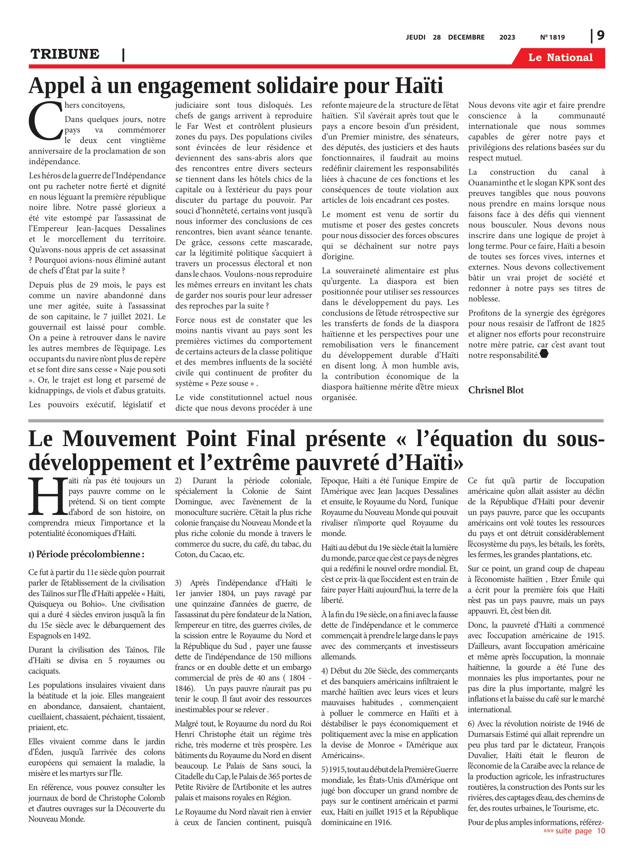Page 9 de l'édition 1819