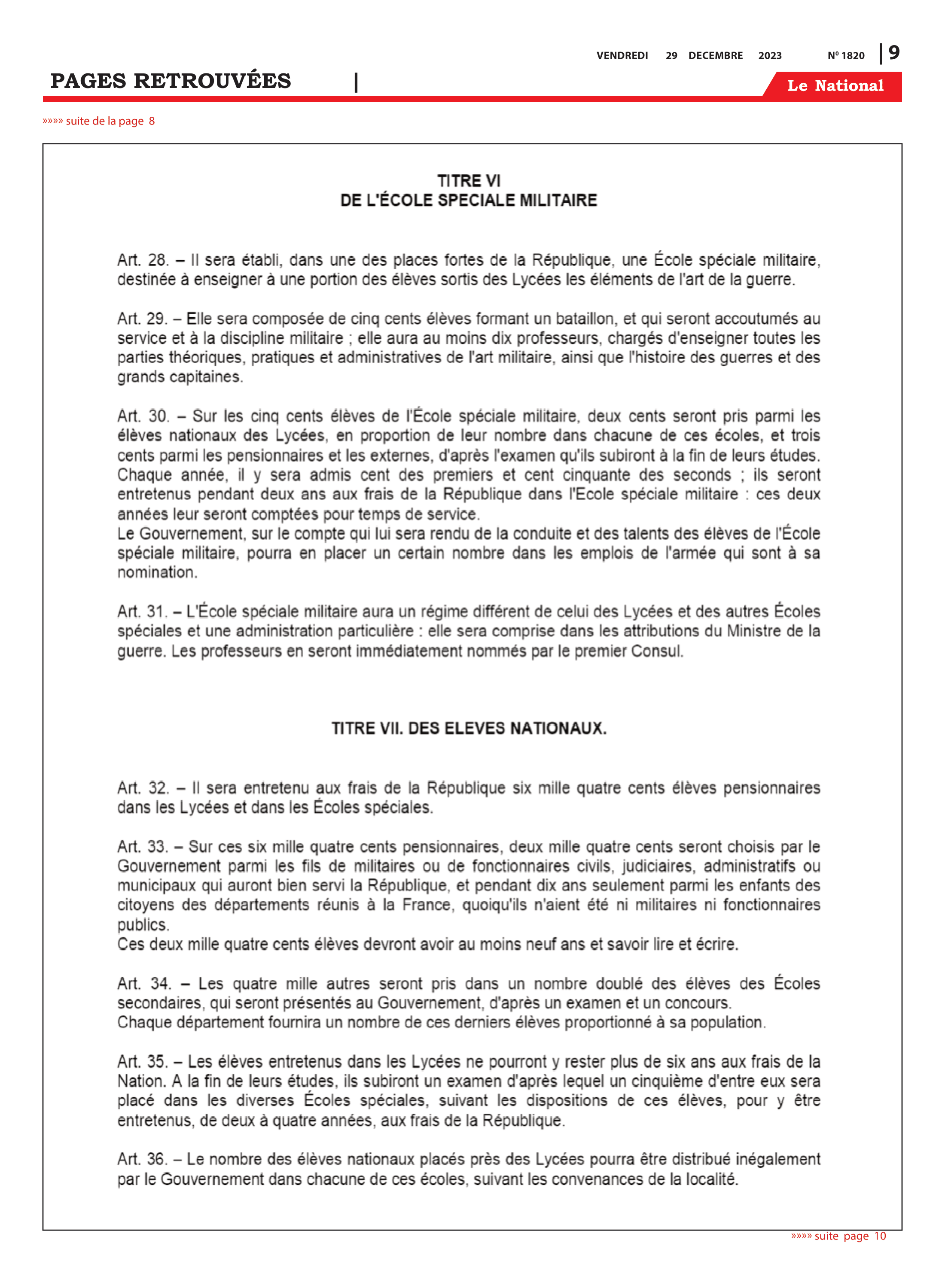 Page 9 de l'édition 1820