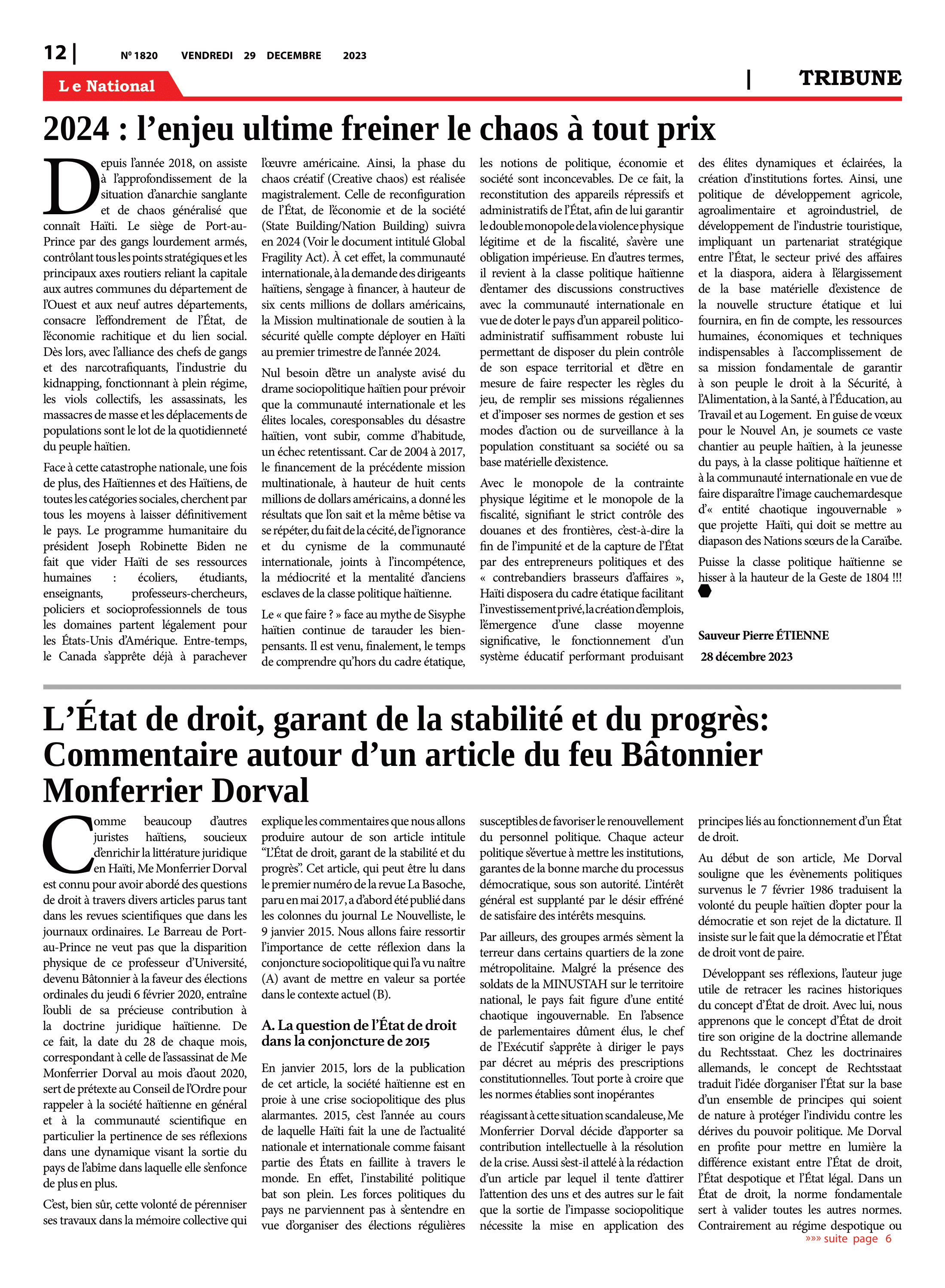 Page 12 de l'édition 1820