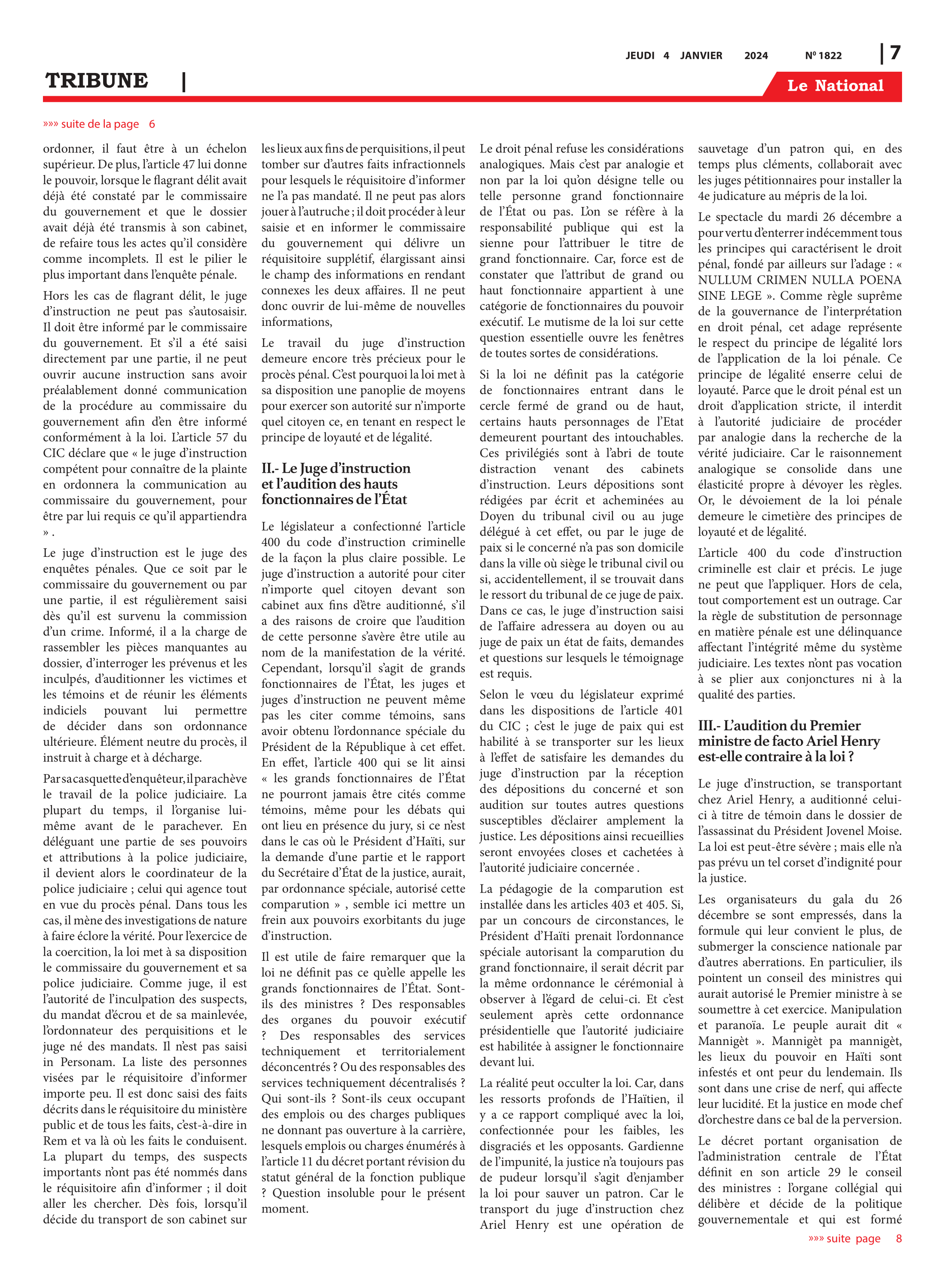 Page 7 de l'édition 1822