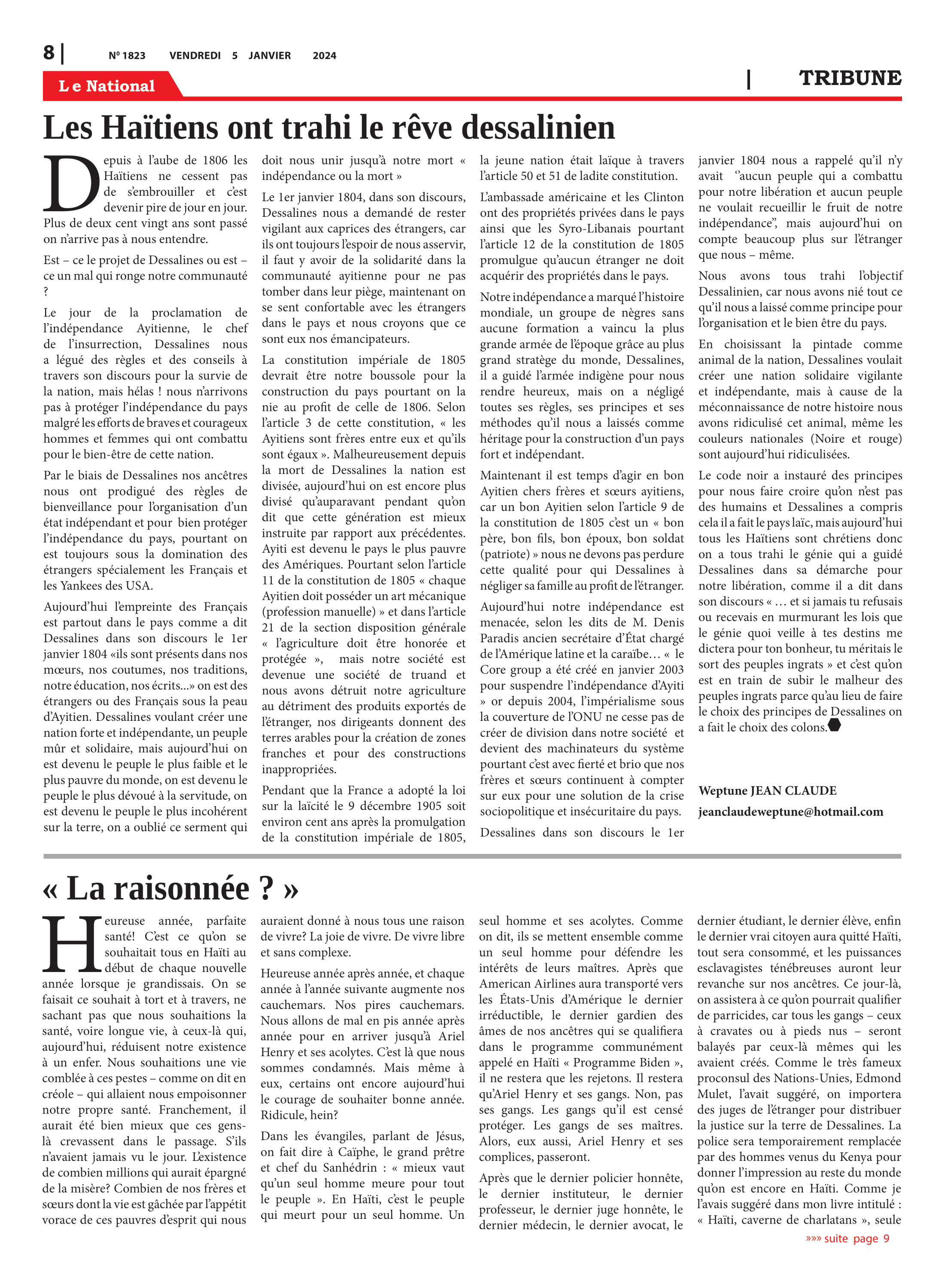 Page 8 de l'édition 1823