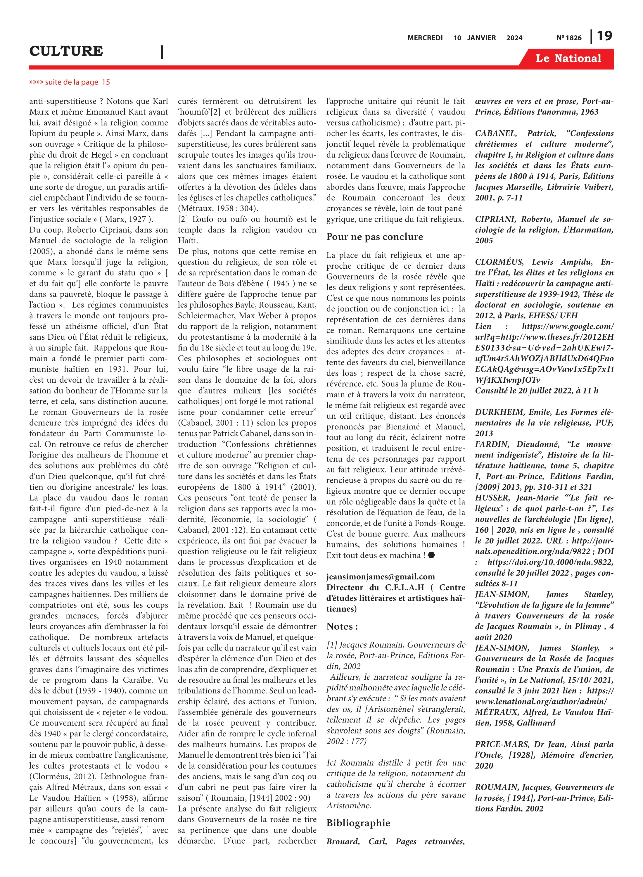 Page 19 de l'édition 1826