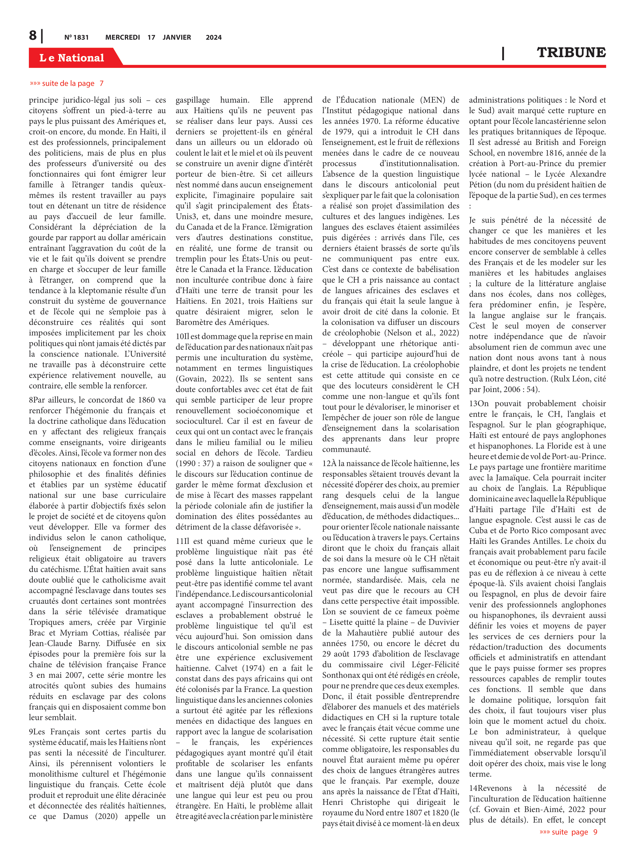 Page 8 de l'édition 1831