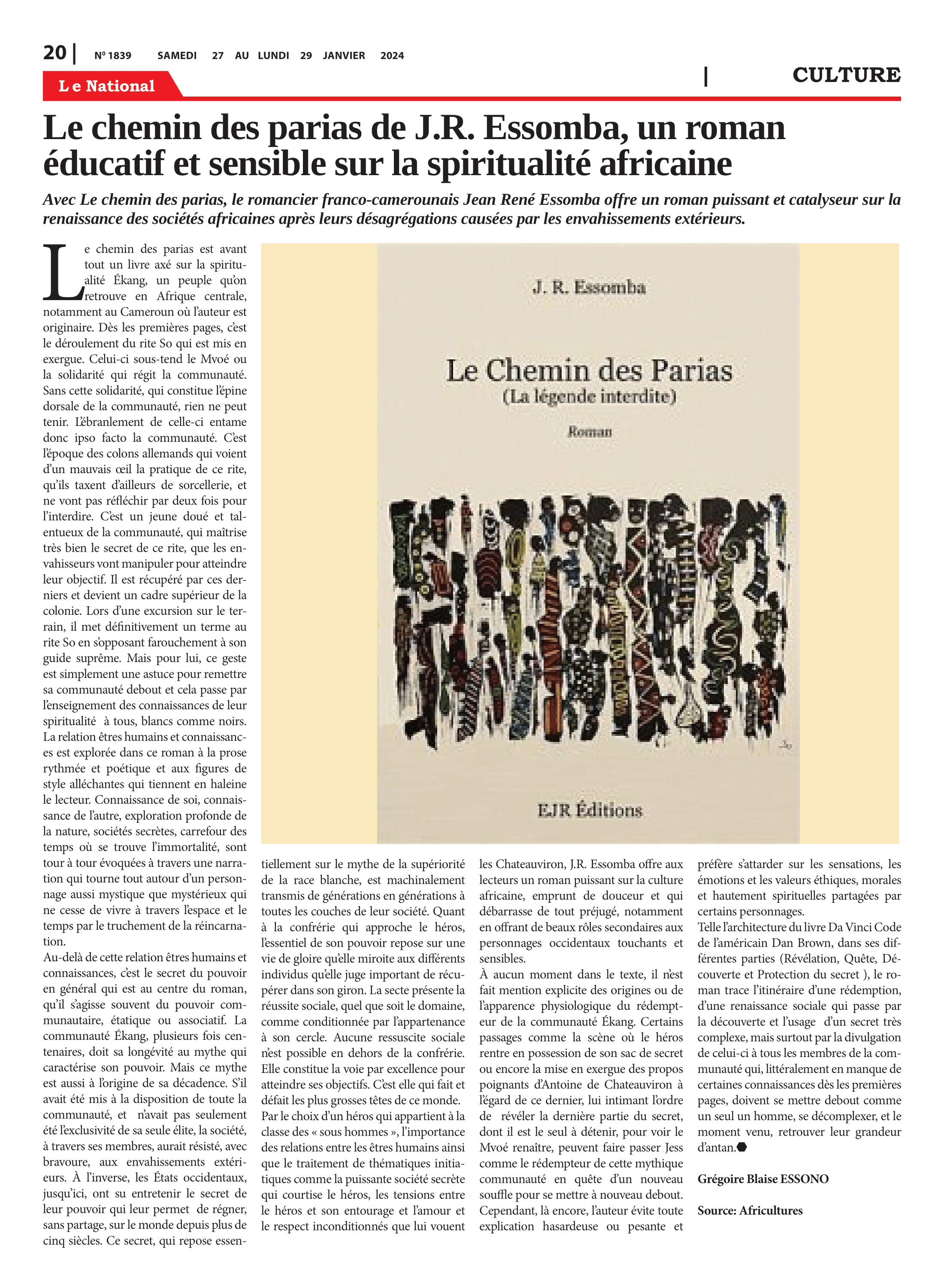 Page 20 de l'édition 1839