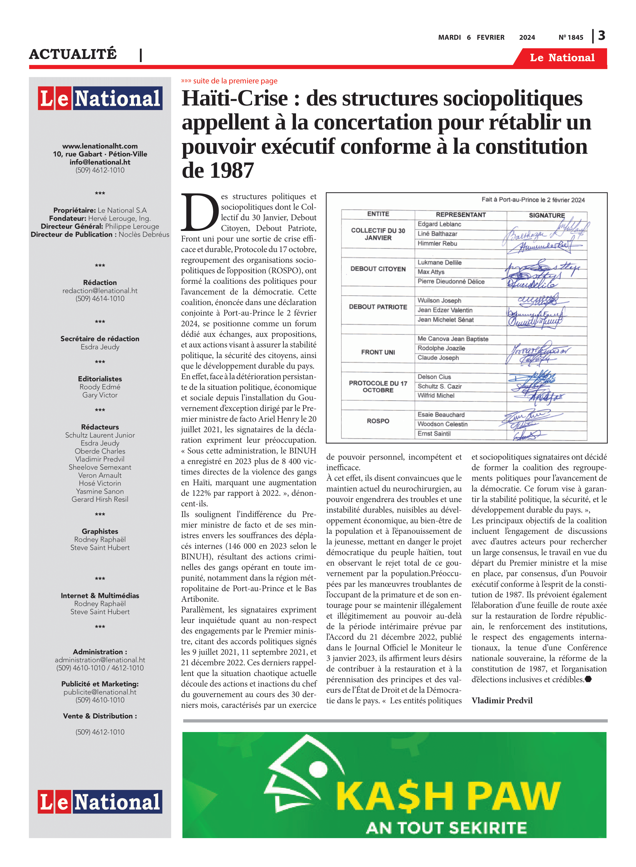 Page 3 de l'édition 1845