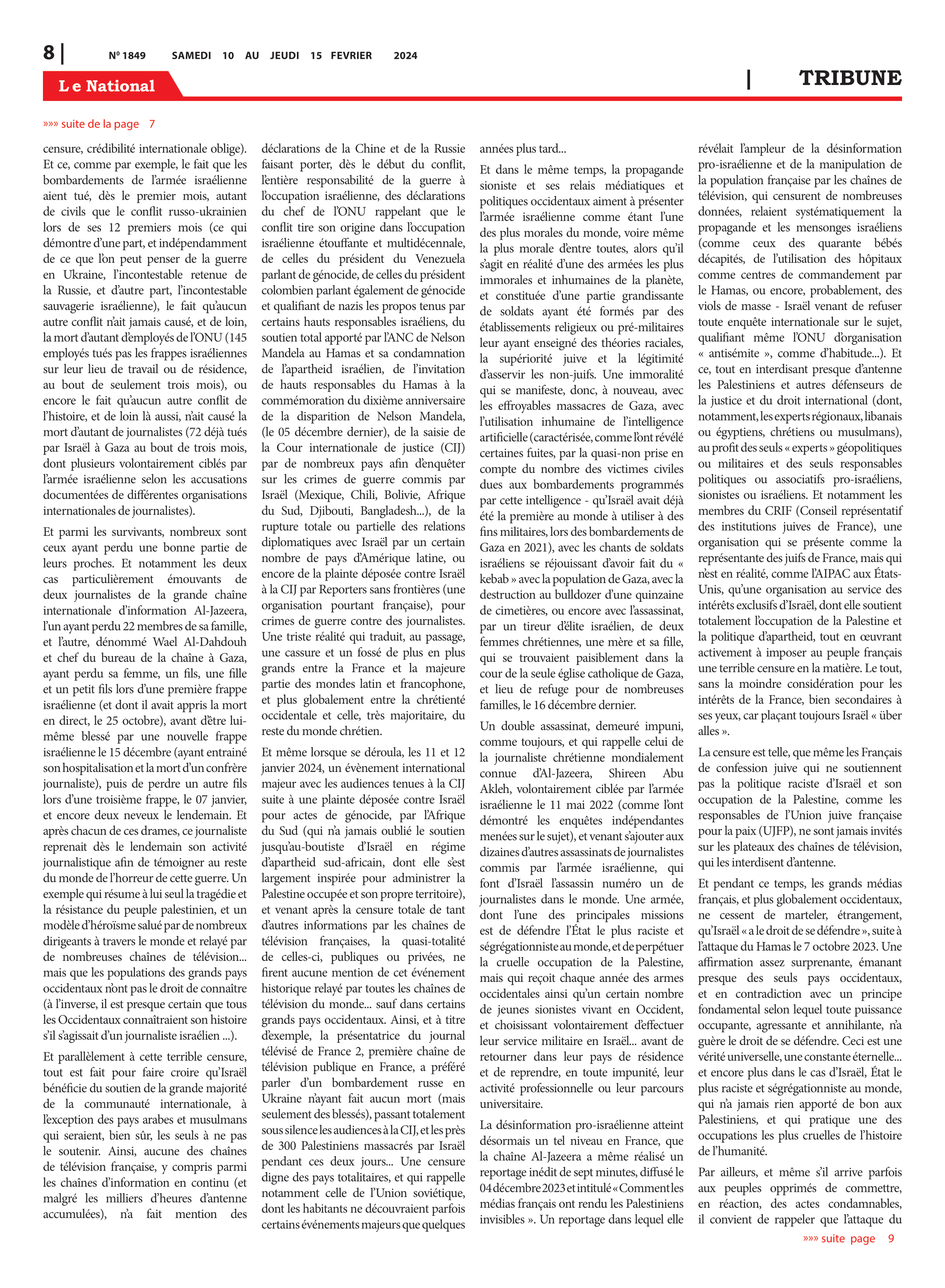 Page 8 de l'édition 1849