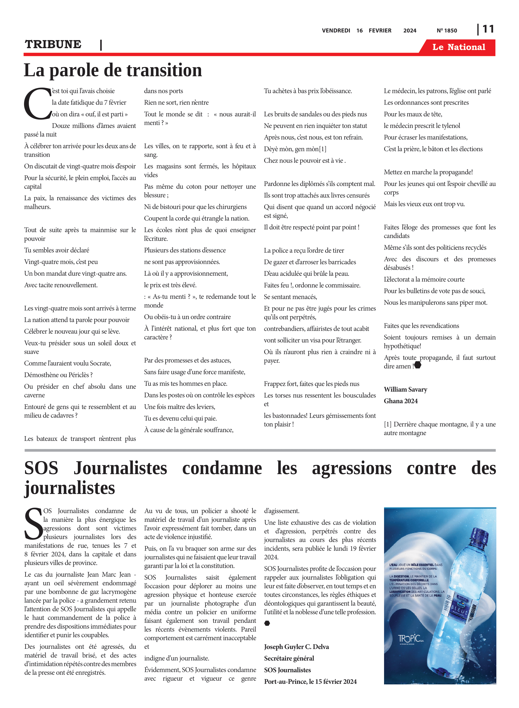Page 11 de l'édition 1850