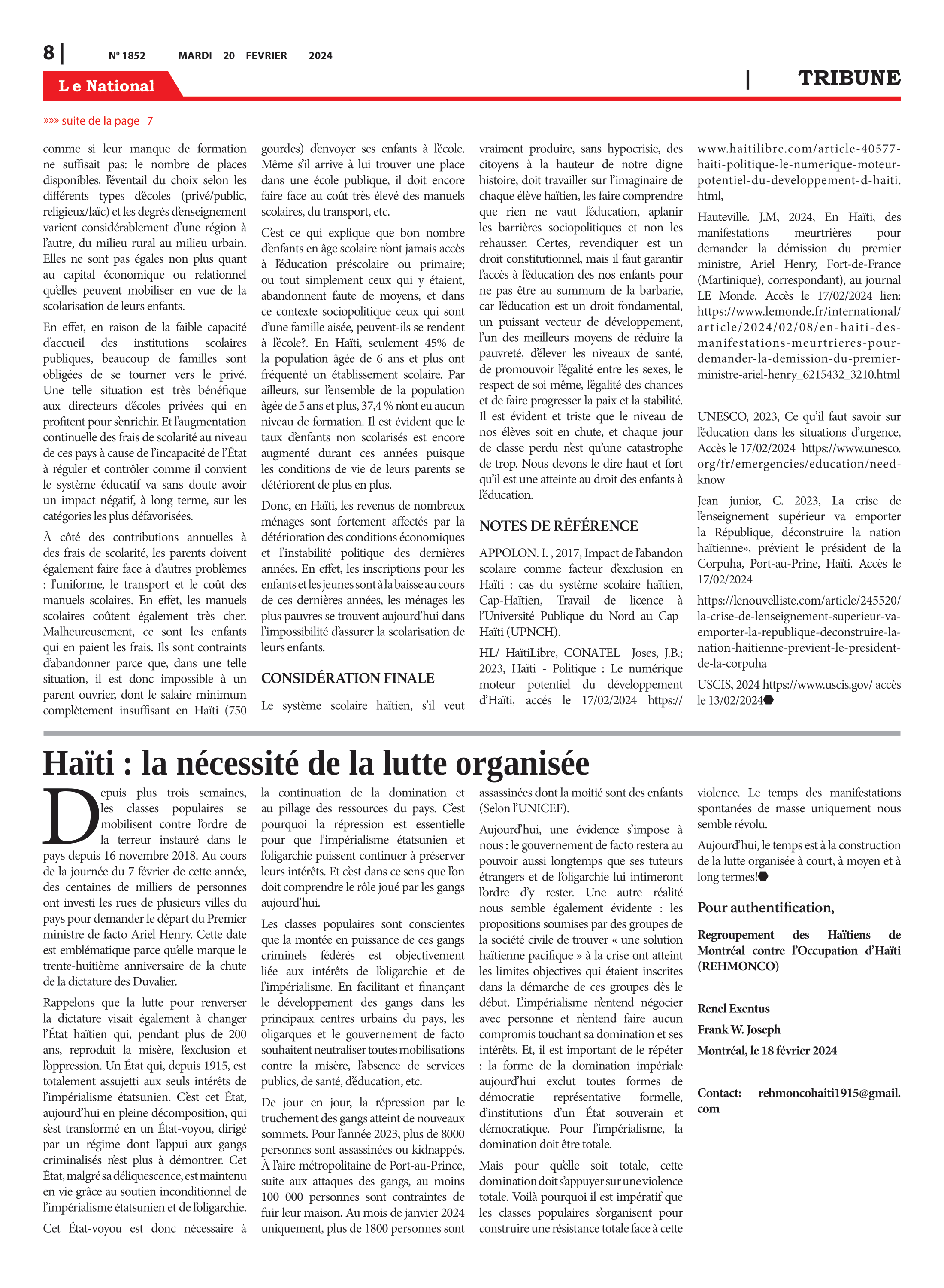 Page 8 de l'édition 1852