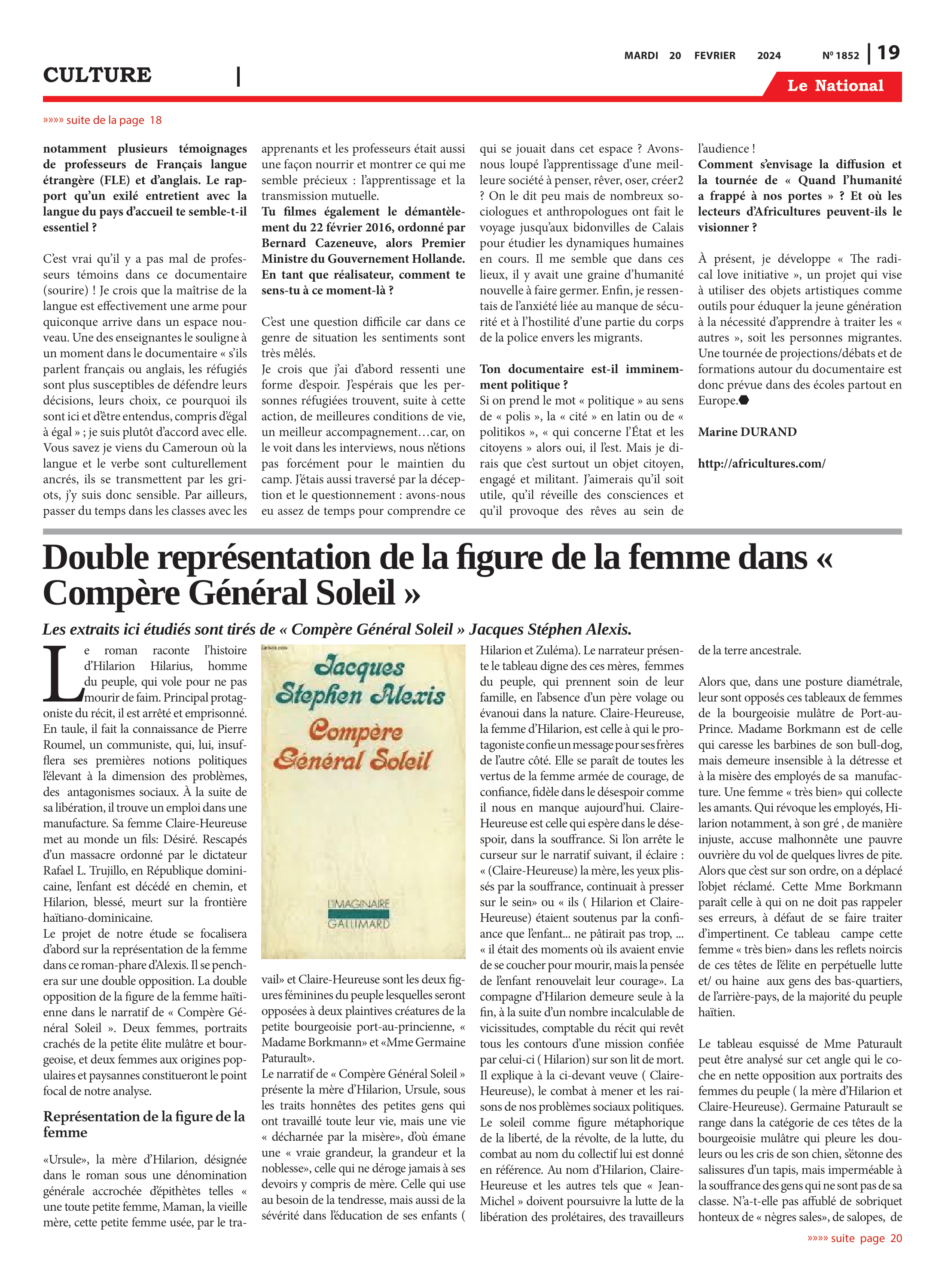 Page 19 de l'édition 1852