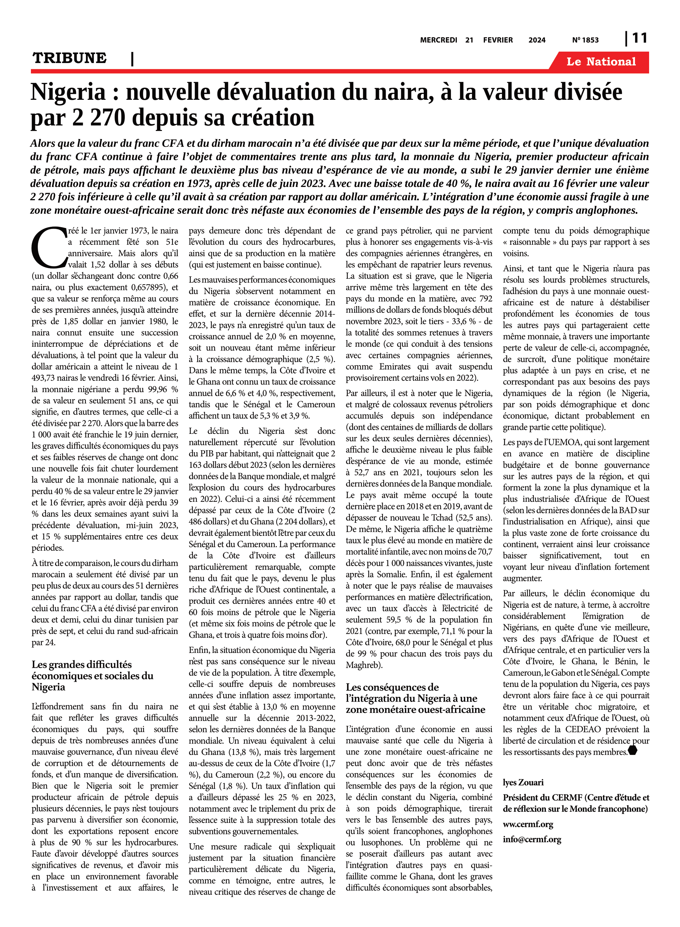 Page 11 de l'édition 1853