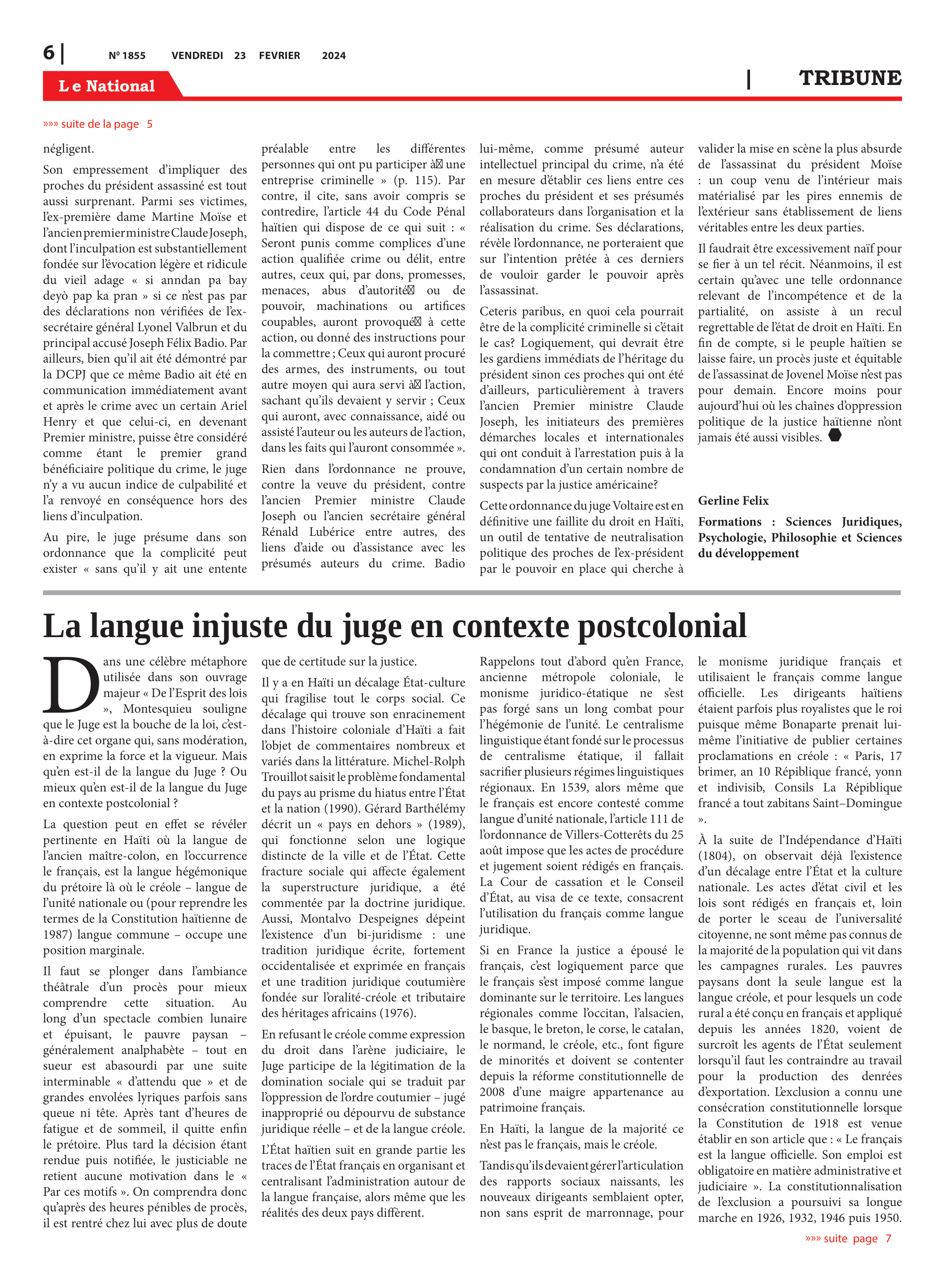 Page 6 de l'édition 1855