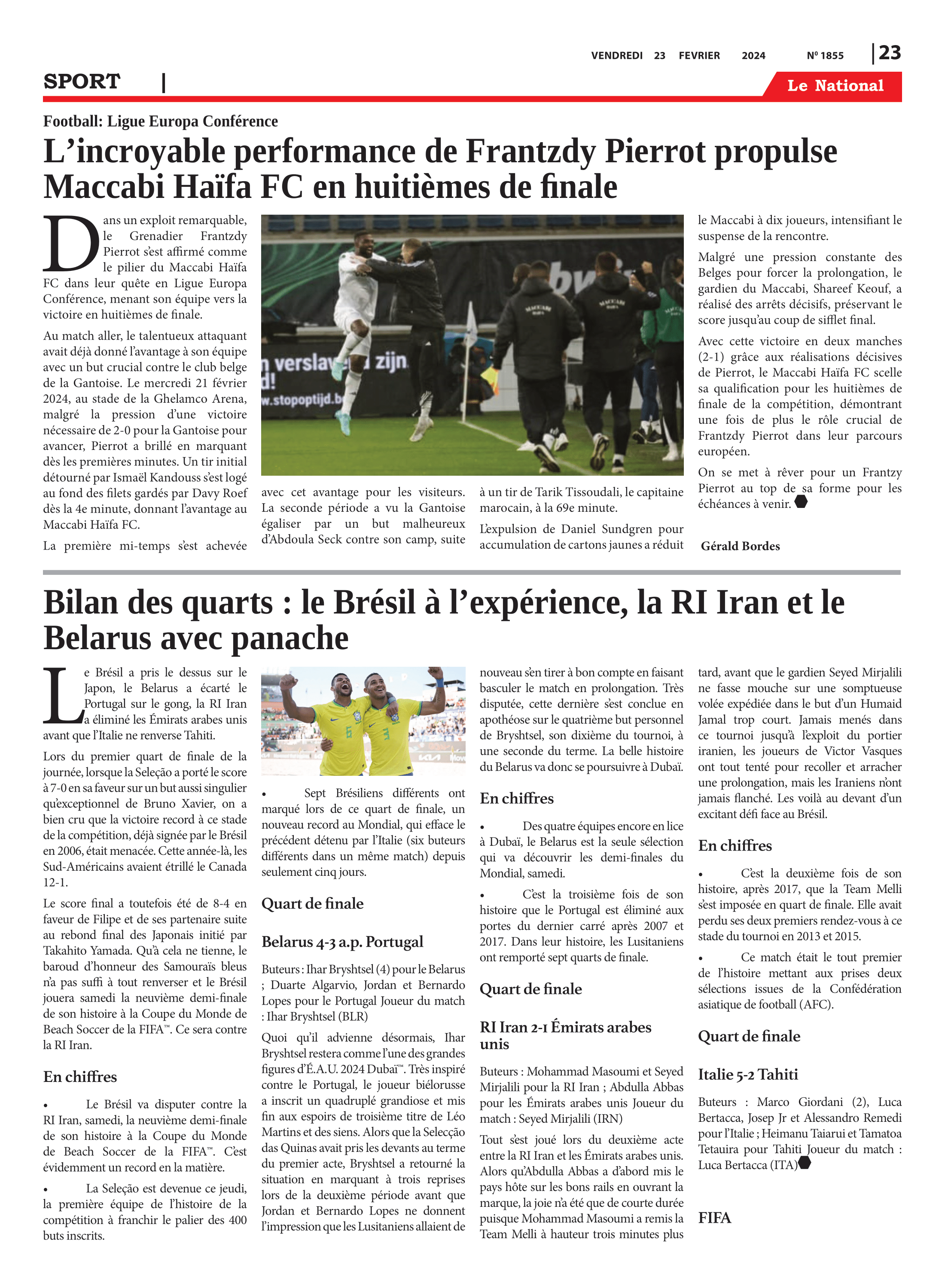 Page 23 de l'édition 1855