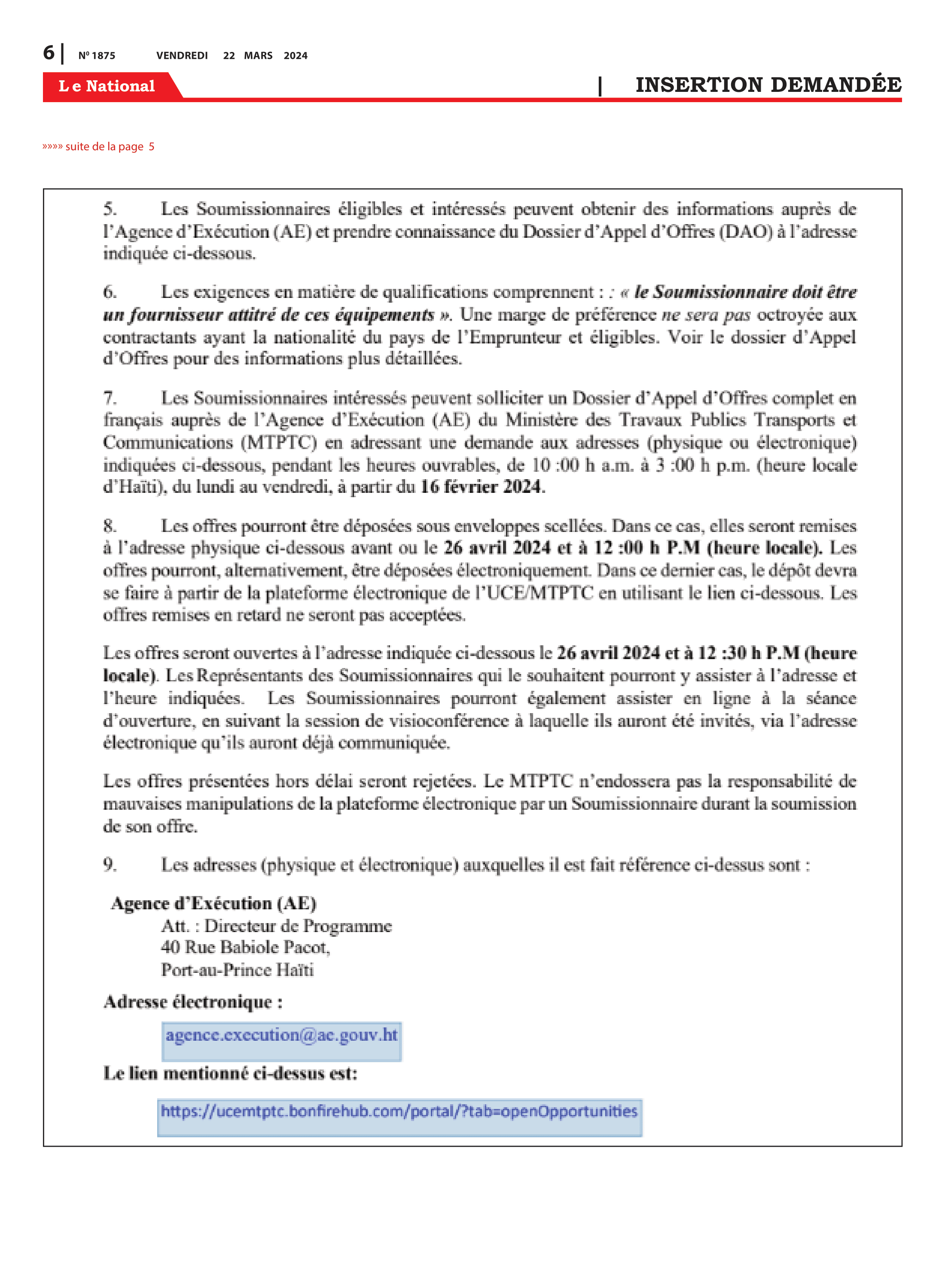 Page 6 de l'édition 1875
