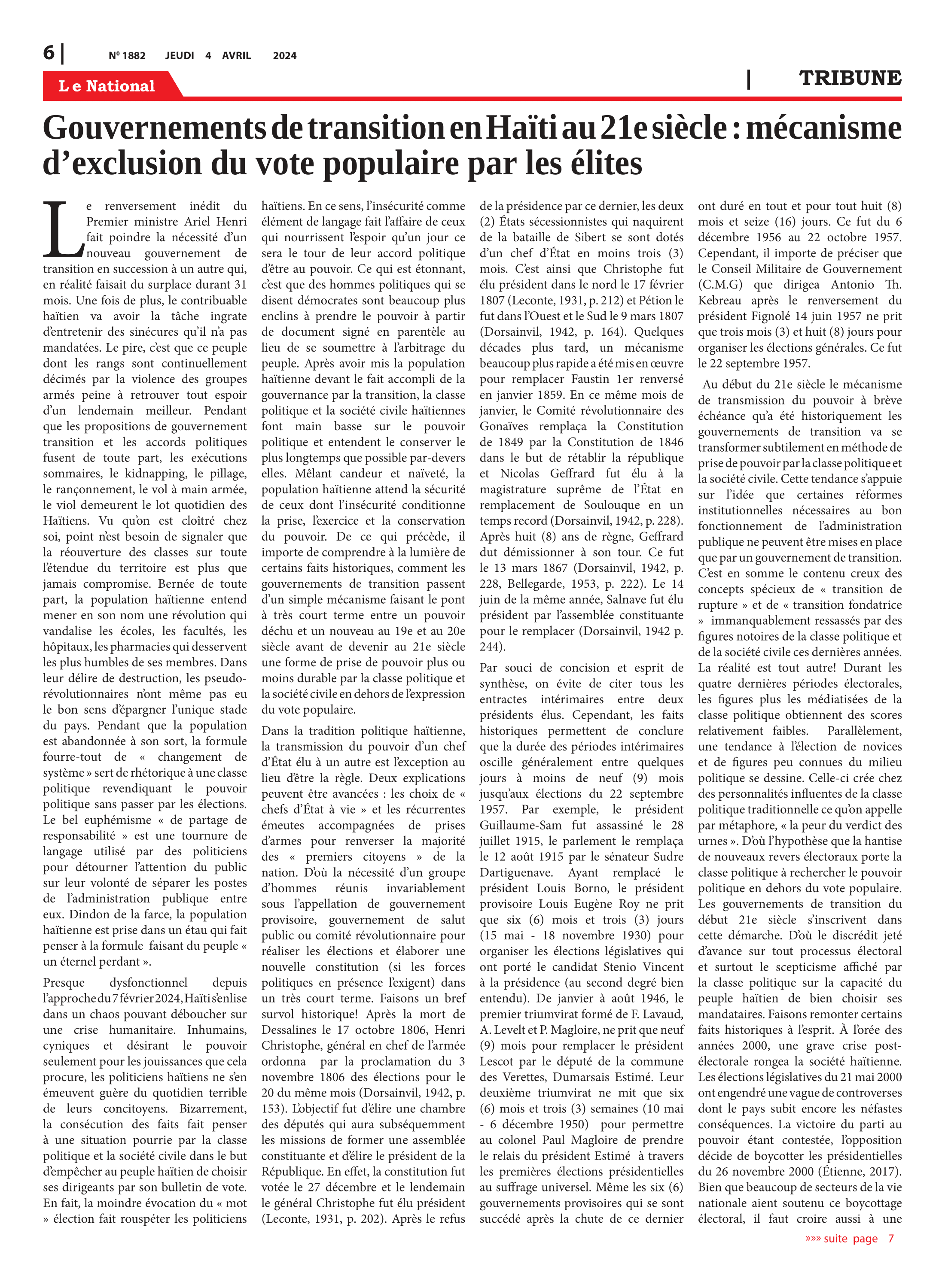 Page 6 de l'édition 1882