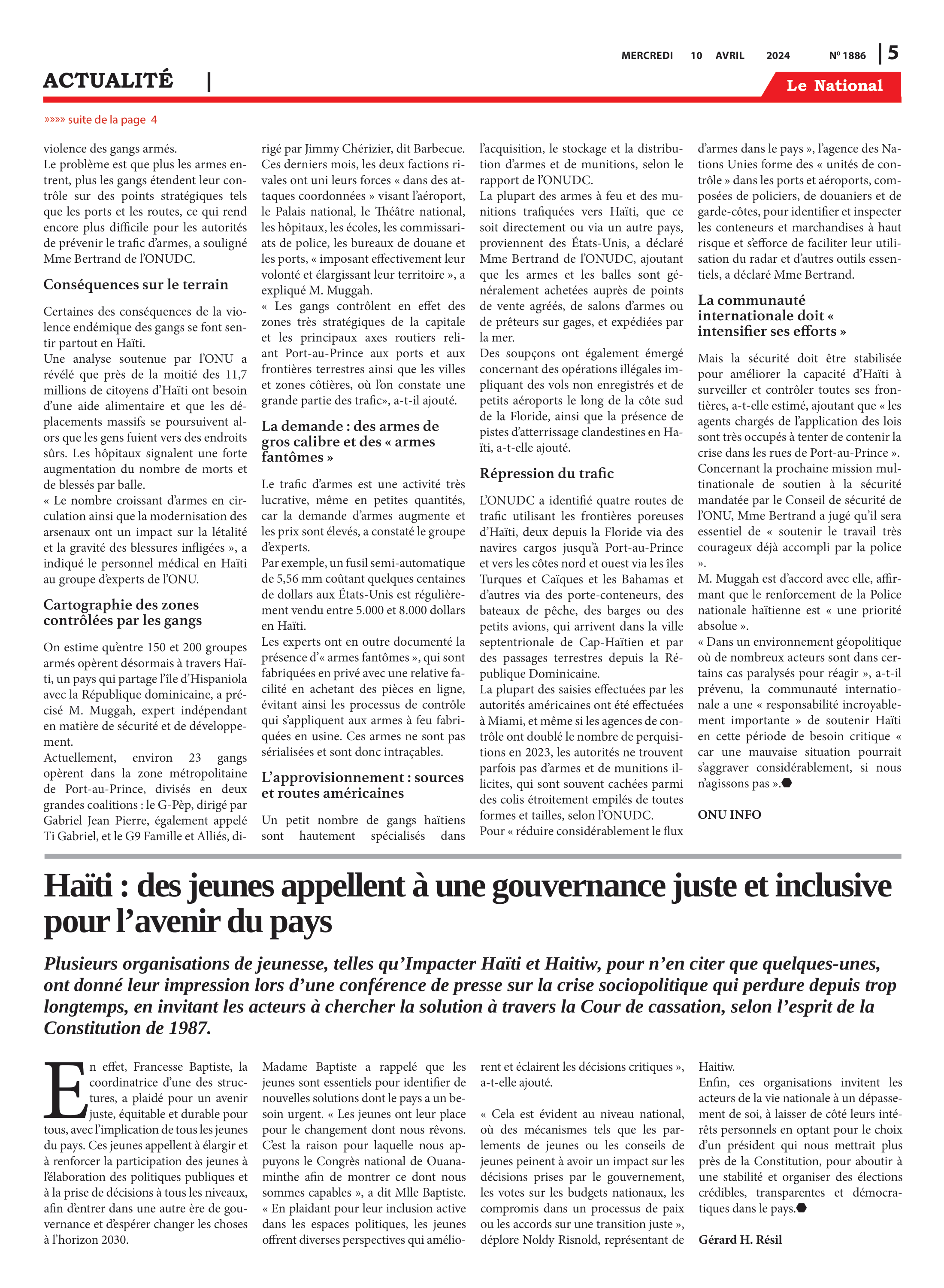 Page 5 de l'édition 1886