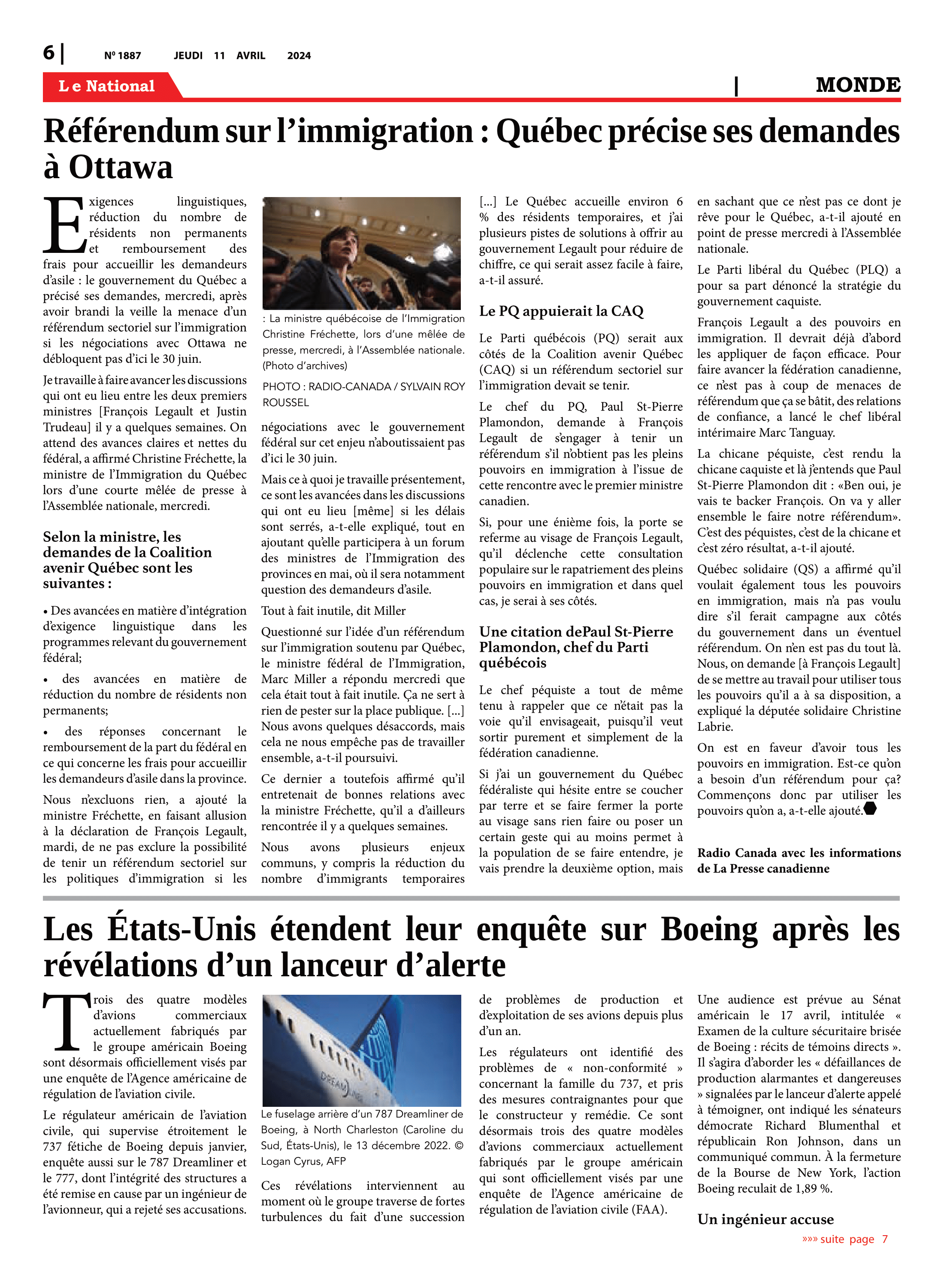 Page 6 de l'édition 1887