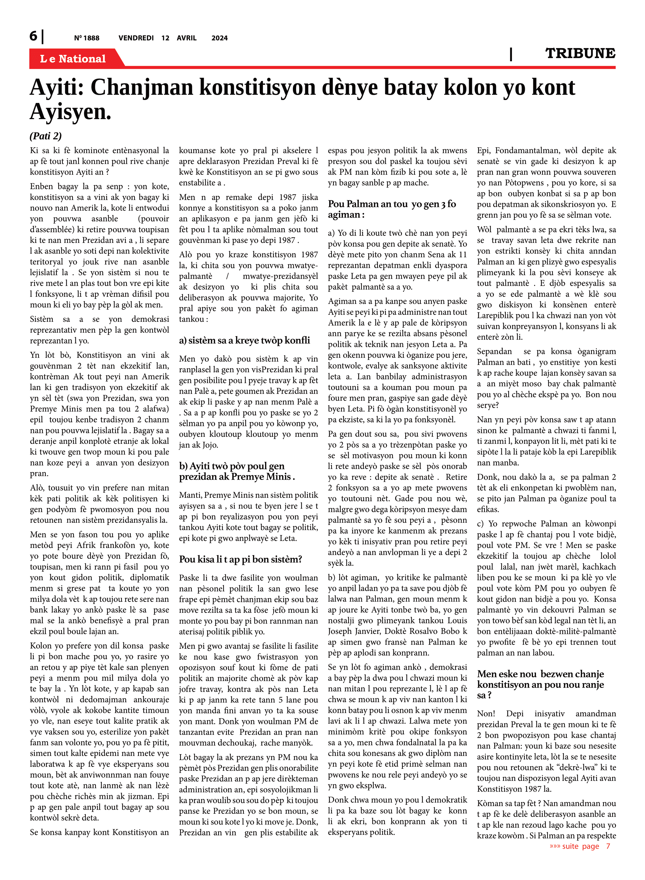 Page 6 de l'édition 1888