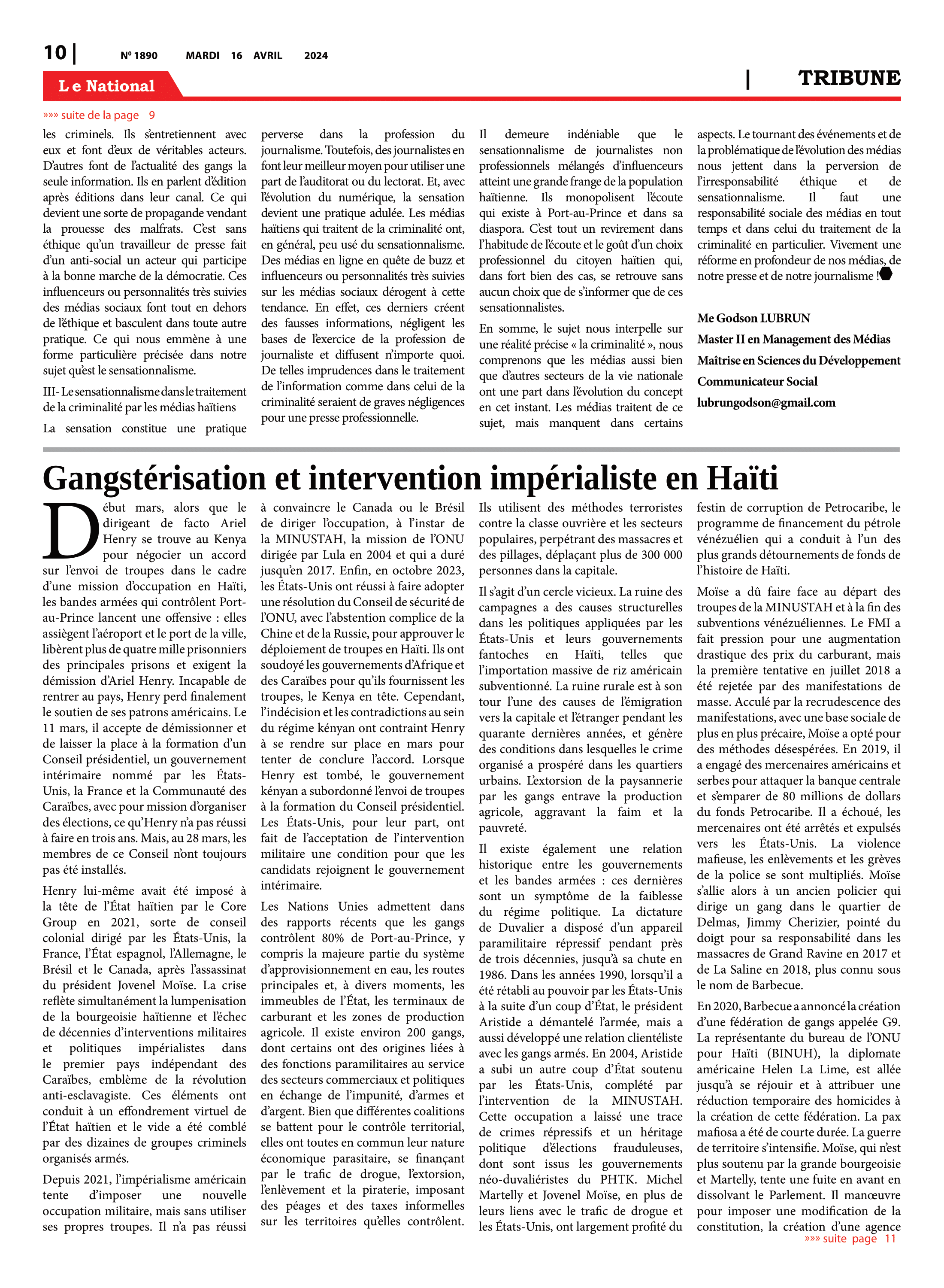 Page 10 de l'édition 1890