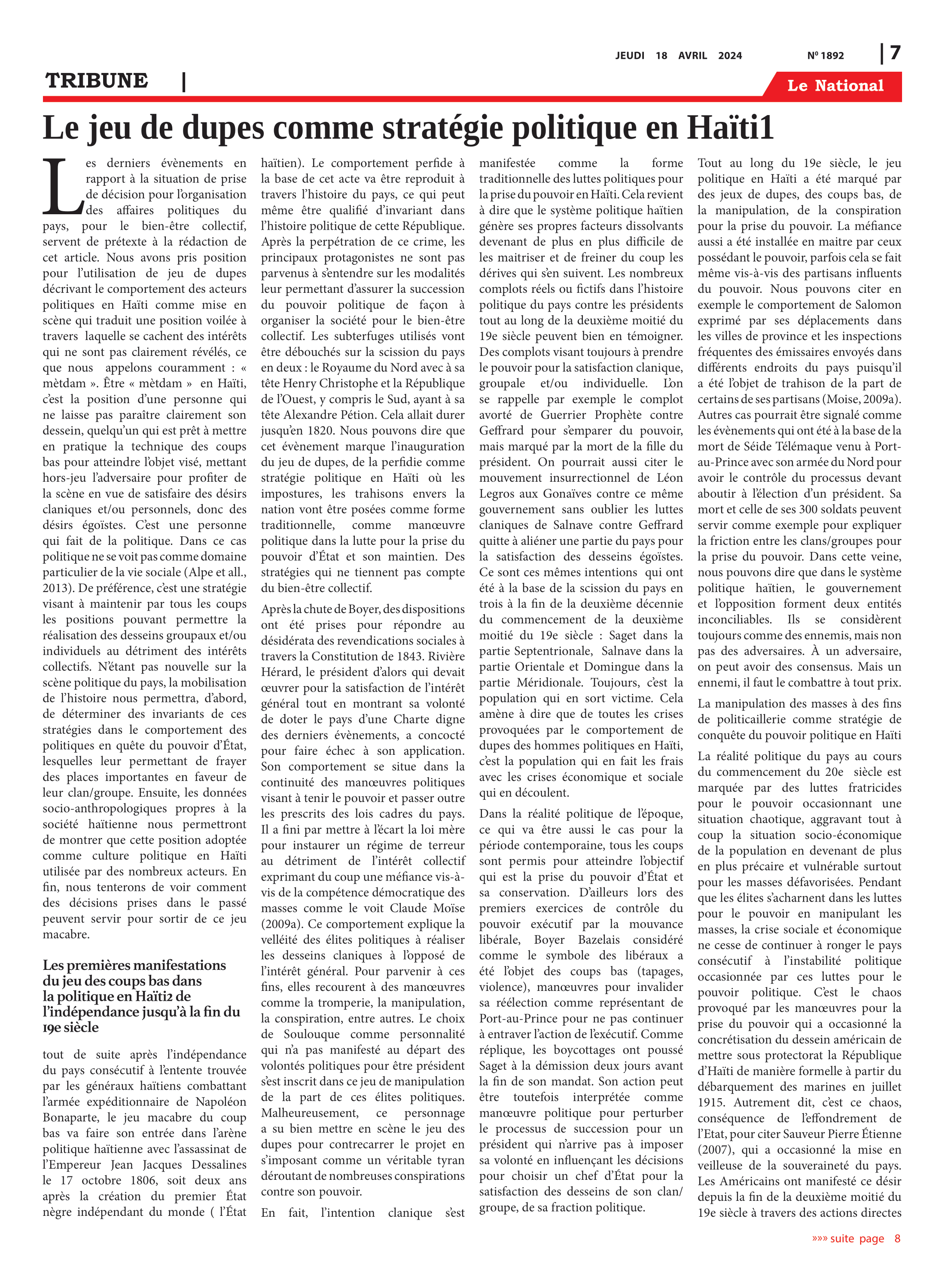 Page 7 de l'édition 1892