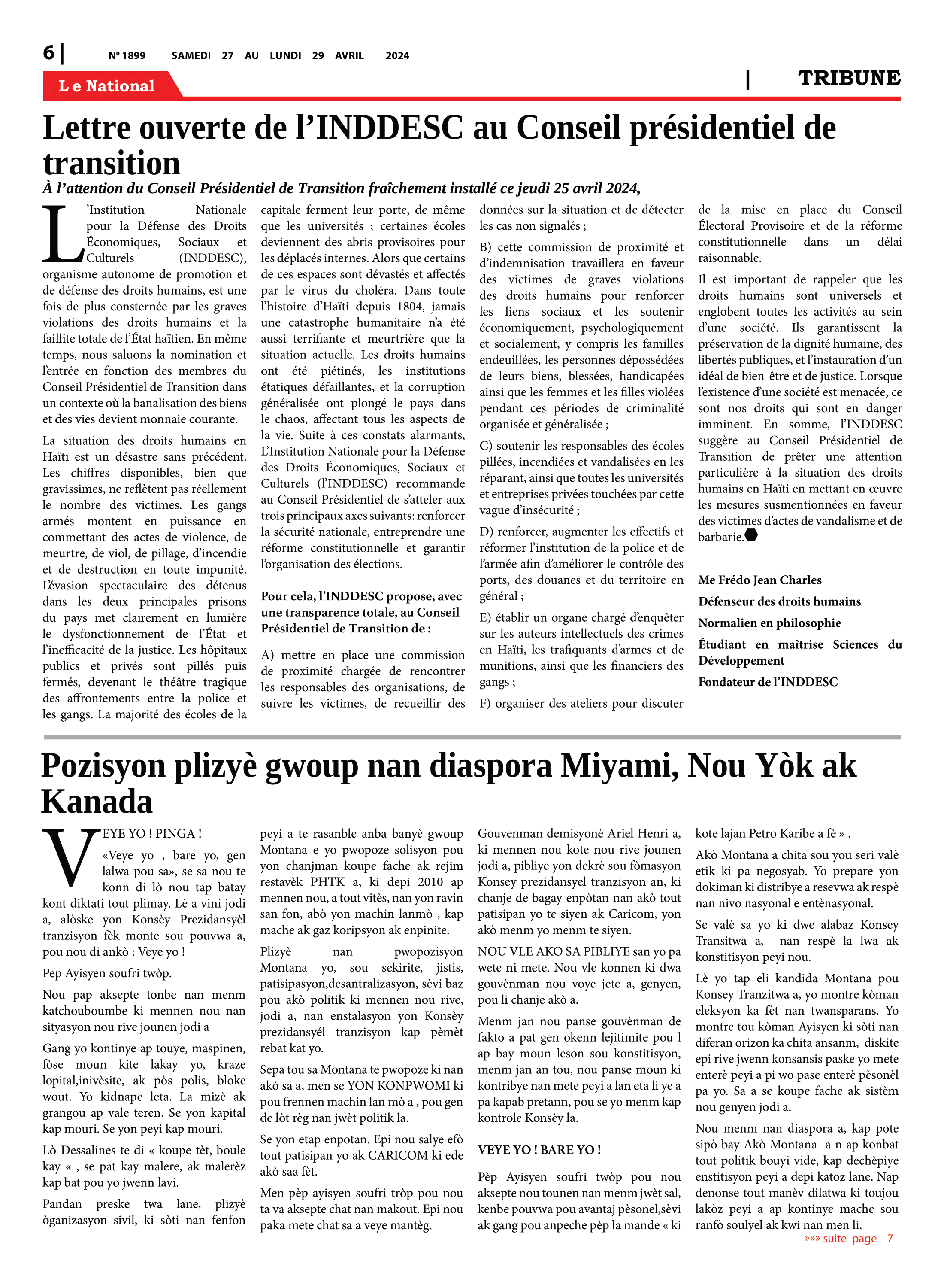 Page 6 de l'édition 1899