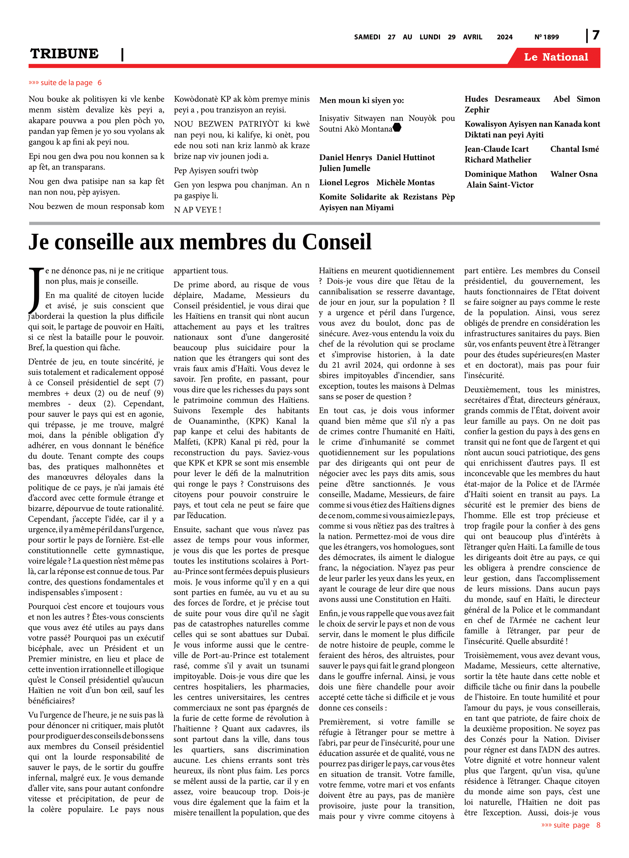 Page 7 de l'édition 1899