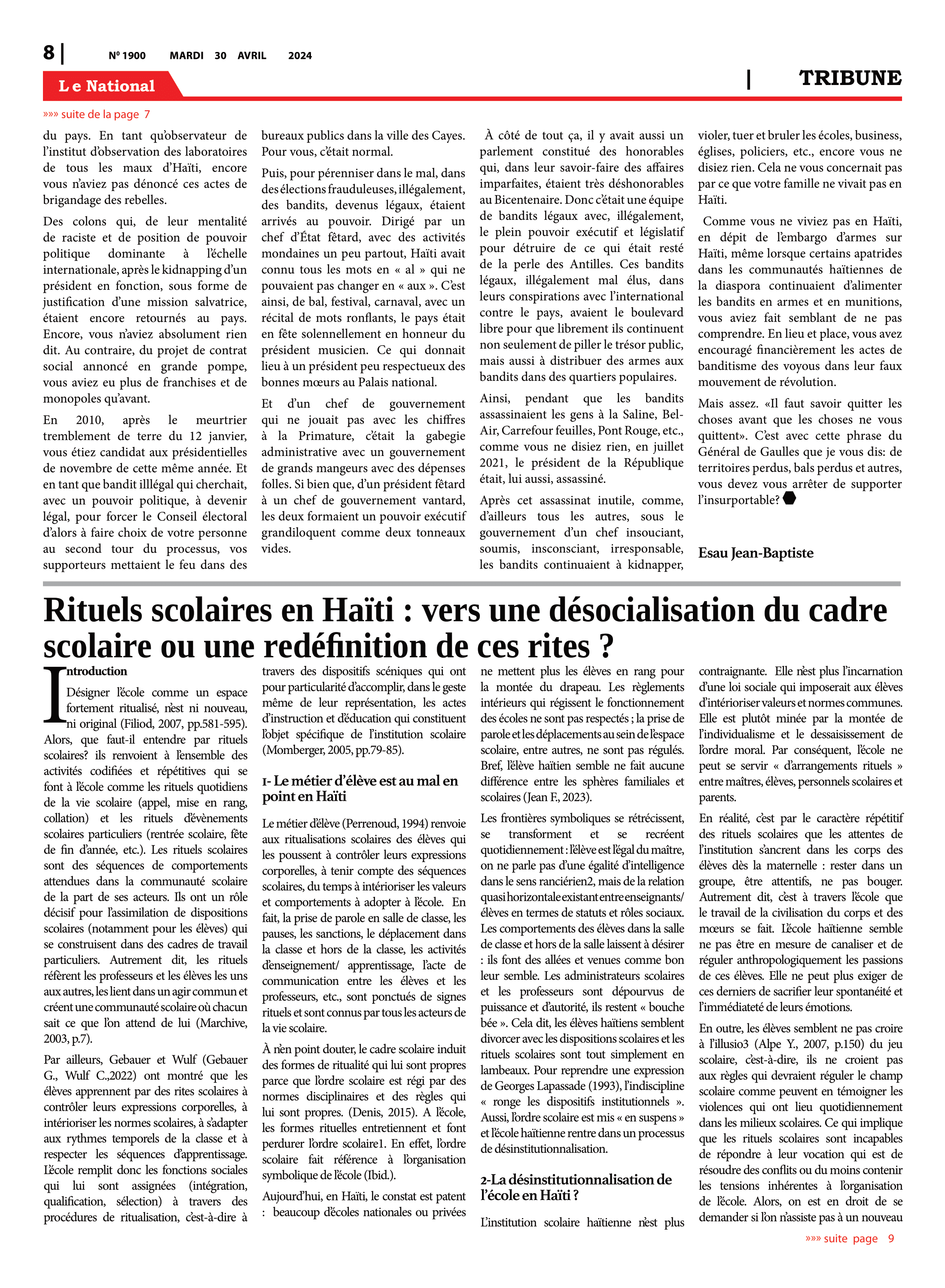 Page 8 de l'édition 1900