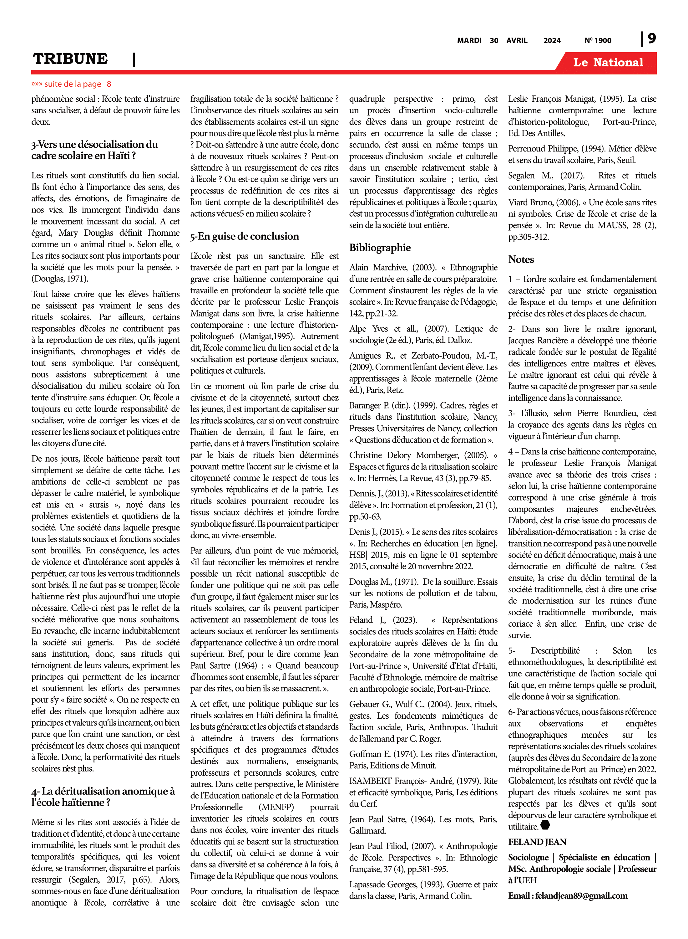 Page 9 de l'édition 1900