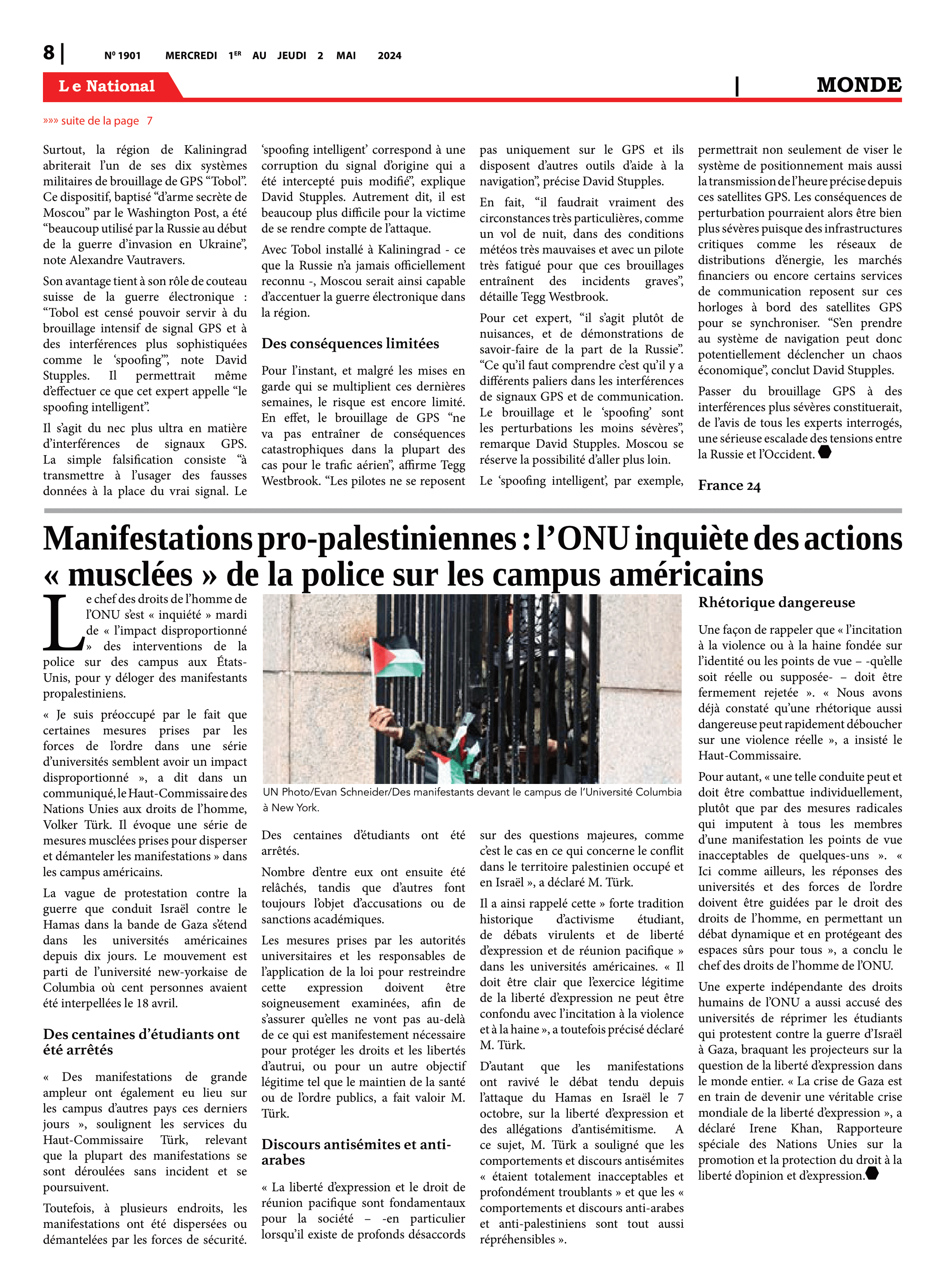 Page 8 de l'édition 1901