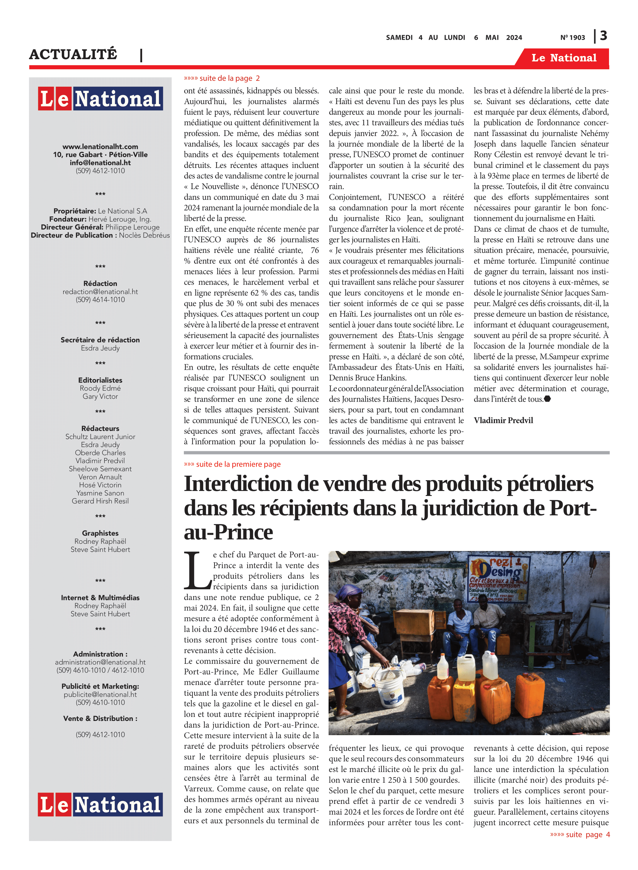 Page 3 de l'édition 1903