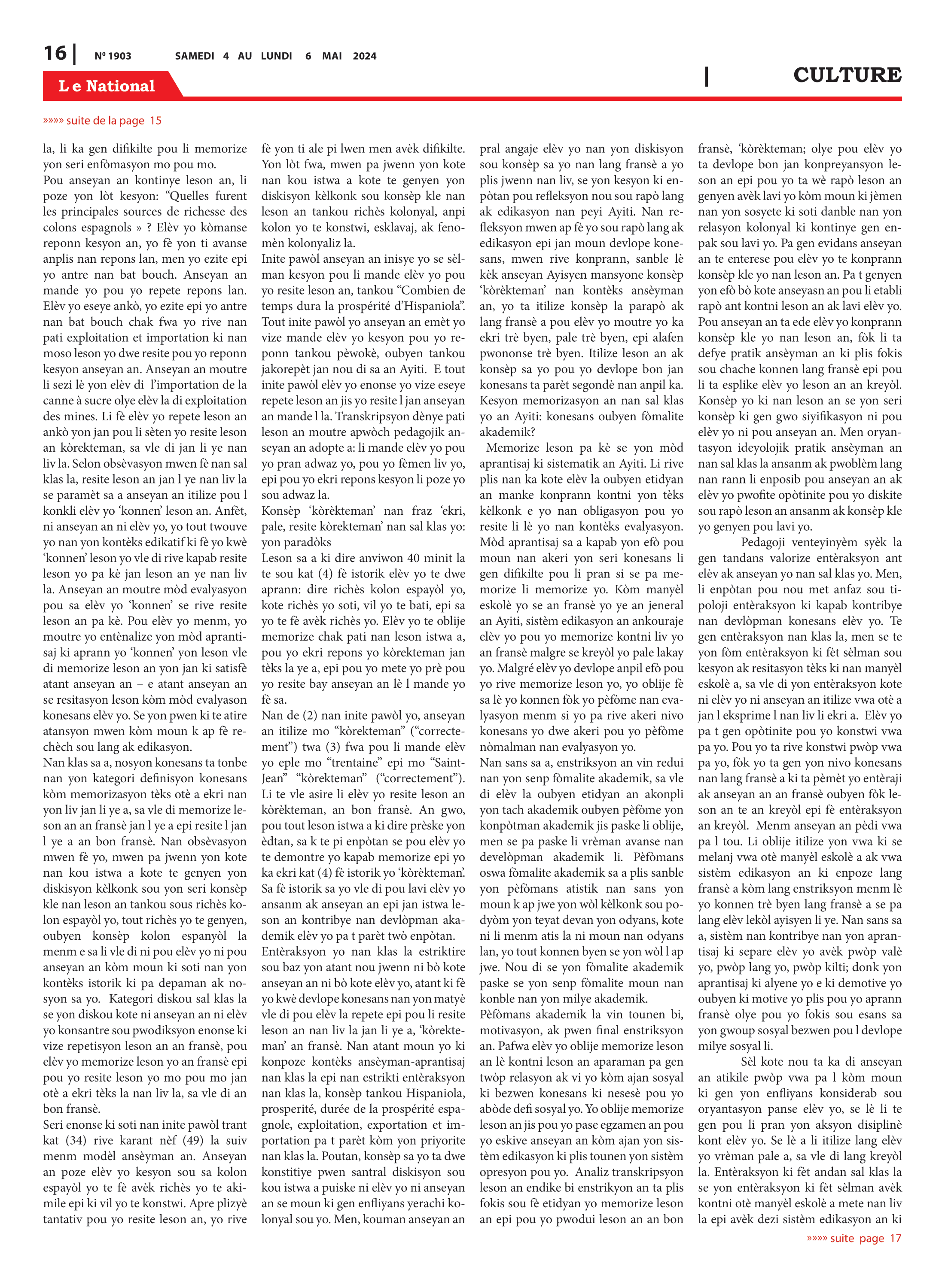 Page 16 de l'édition 1903