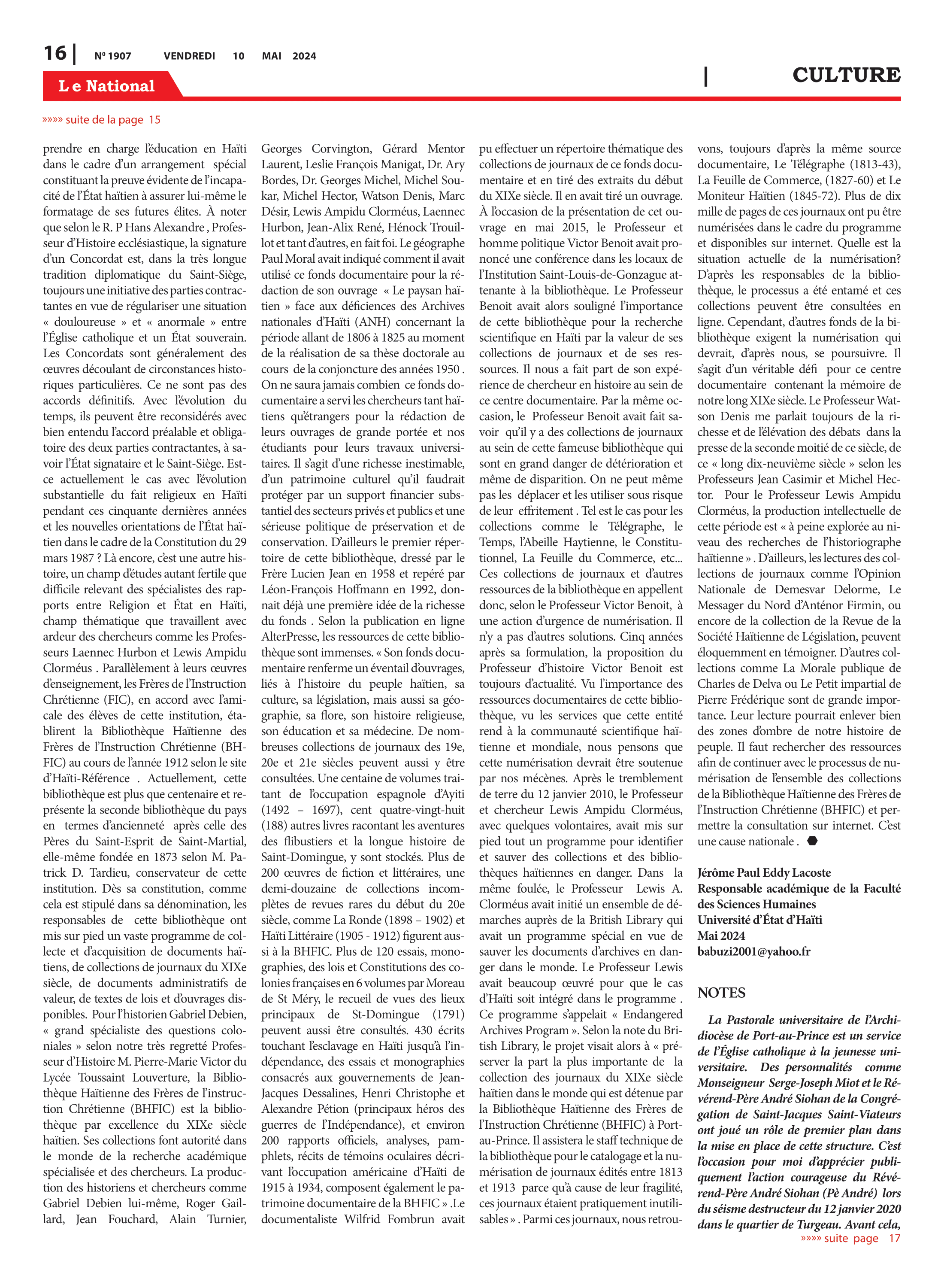Page 16 de l'édition 1907